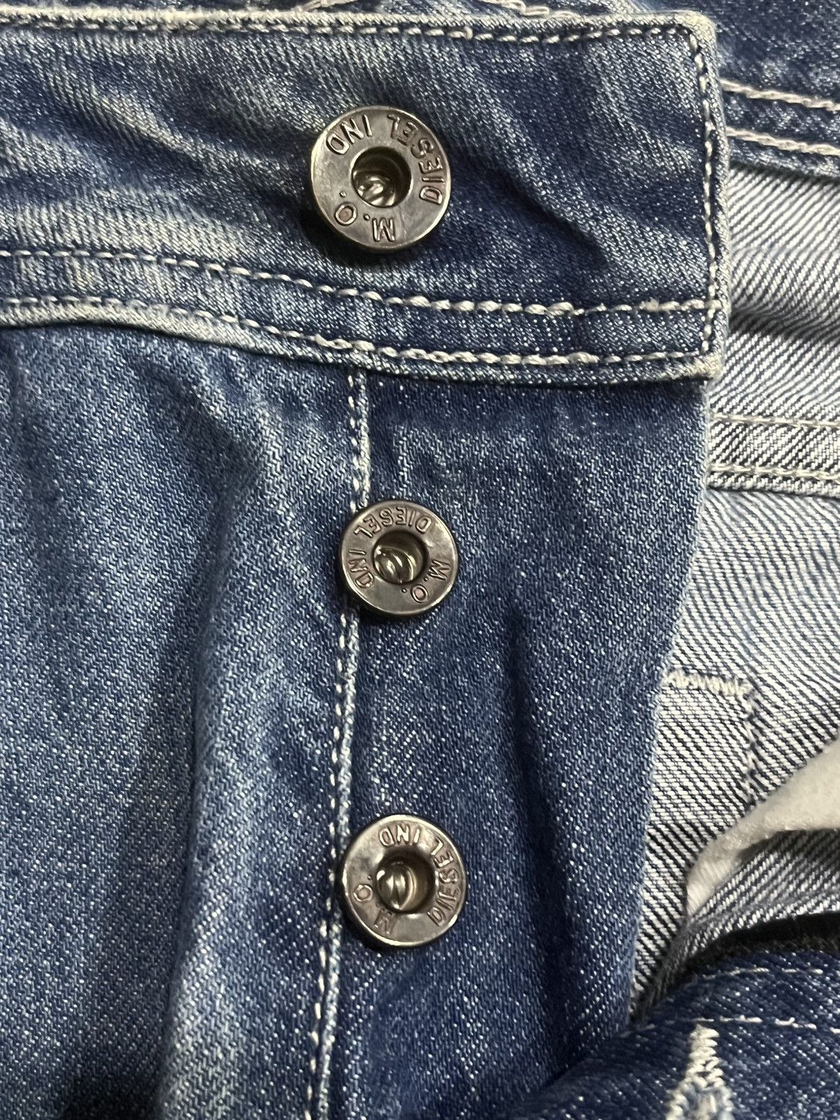 Diesel ⚡️Flare⚡️Vintage Diesel “Zatiny” Overflow Thunder Blue Jeans Size US 29 - 7 Thumbnail