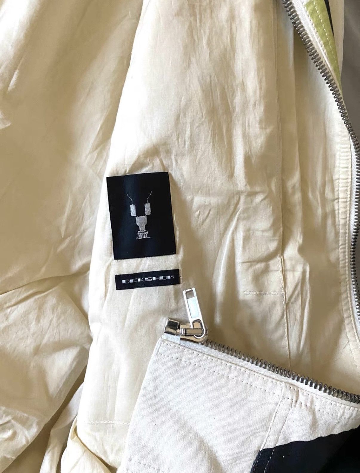 Rick Owens Rick Owens DRKSHDW Mask-Patch Cream White MA-1 Jacket Size US S / EU 44-46 / 1 - 5 Thumbnail