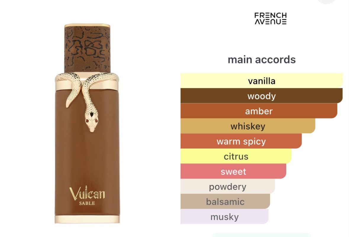 Other French Avenue Vulcan Sable 5ml Cologne, Like Bentley For Men Size ONE SIZE - 3 Thumbnail