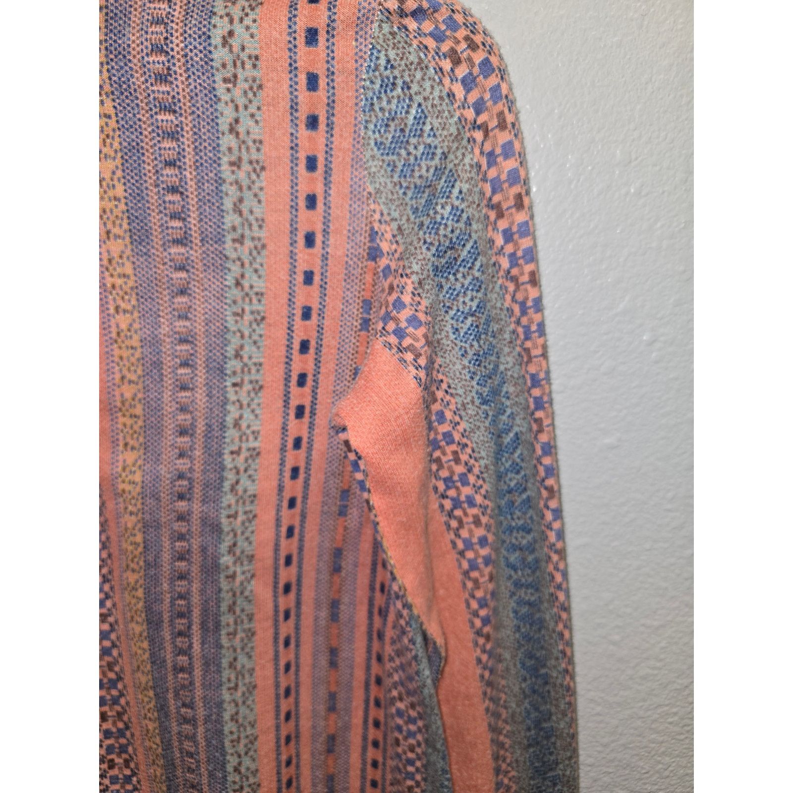 Vintage Vintage Womens Lady Madonna Button Up Shirt Peach Collared Size S / US 4 / IT 40 - 3 Thumbnail