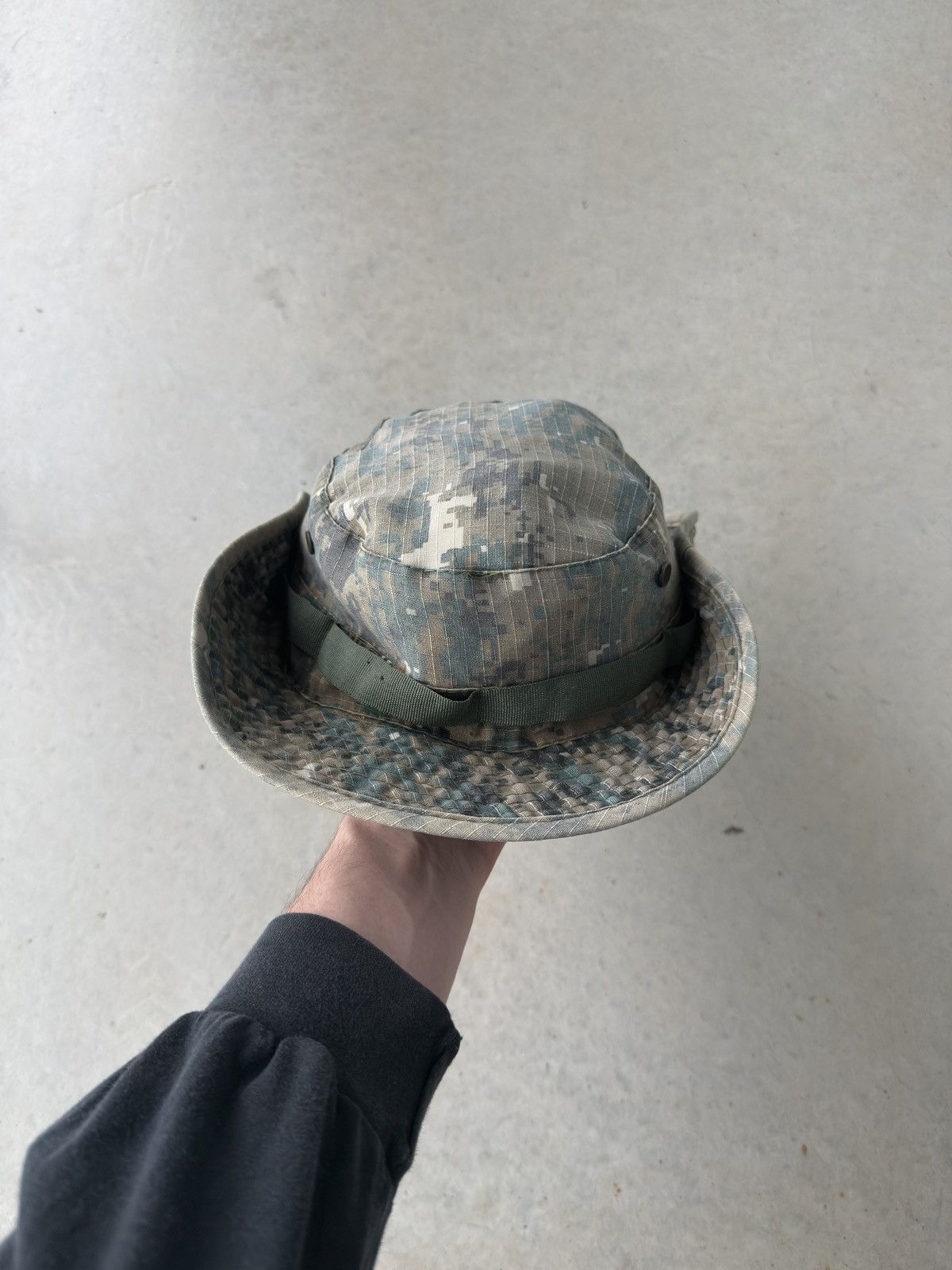 Other Vintage Digital Camo Military Bucket Hat Size ONE SIZE - 4 Thumbnail