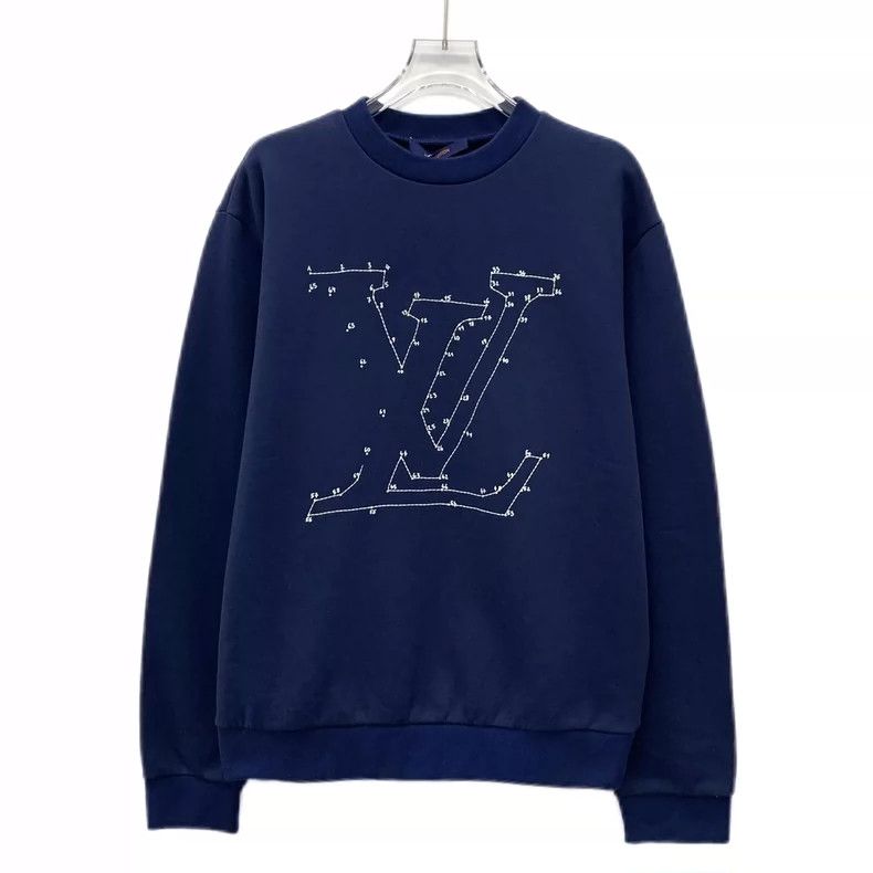 Louis Vuitton Louis Vuitton Crewneck long-sleeve sweatshirt in dark blue Size US XS / EU 42 / 0 - 1 Thumbnail