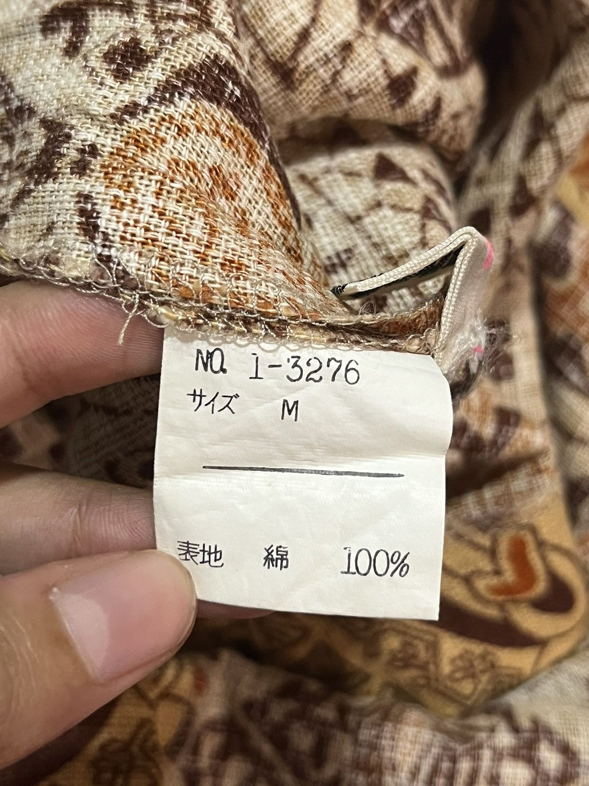 Japanese Brand × Vintage Vintage full print abstract paisley pattern cotton blouse Size M / US 6-8 / IT 42-44 - 6 Thumbnail