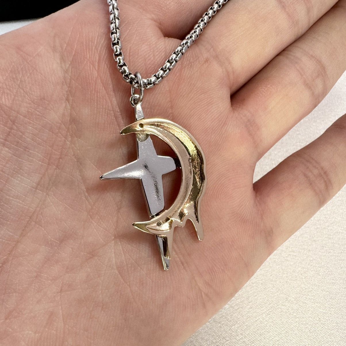 Other Star Moon Pendant Necklace for Men Women Size ONE SIZE - 5 Thumbnail