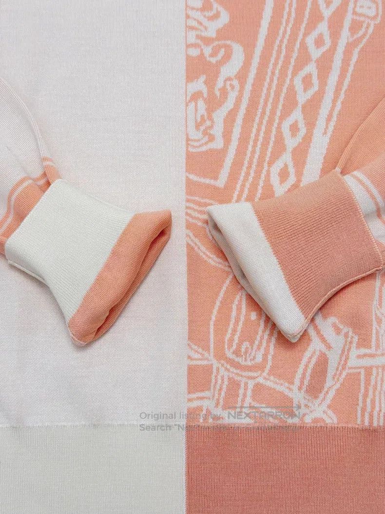 Hermes Hermes En DesordreFinesse pattern jacquard silk knit long- Size XS / US 0-2 / IT 36-38 - 4 Thumbnail