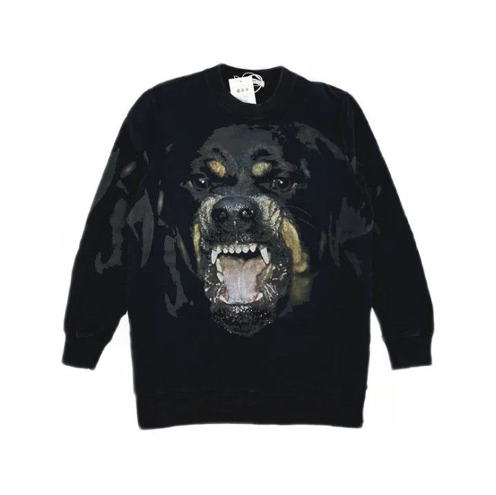 Givenchy Givenchy Rottweiler Print Black Sweatshirt Size US S / EU 44-46 / 1 - 1 Thumbnail