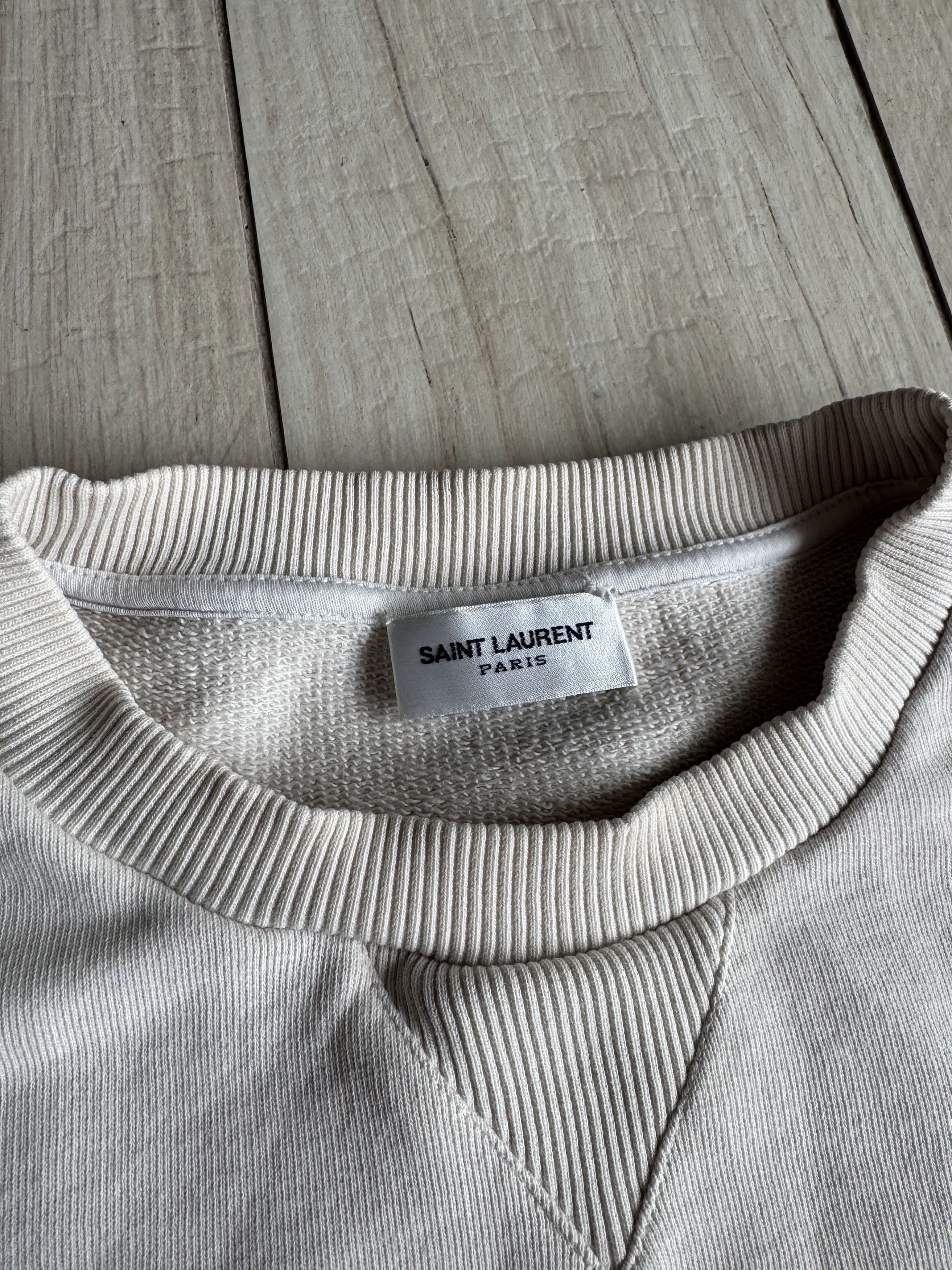Saint Laurent Paris SS17 Saint Laurent Waiting For Sunset Cream Crewneck Size US M / EU 48-50 / 2 - 9 Thumbnail