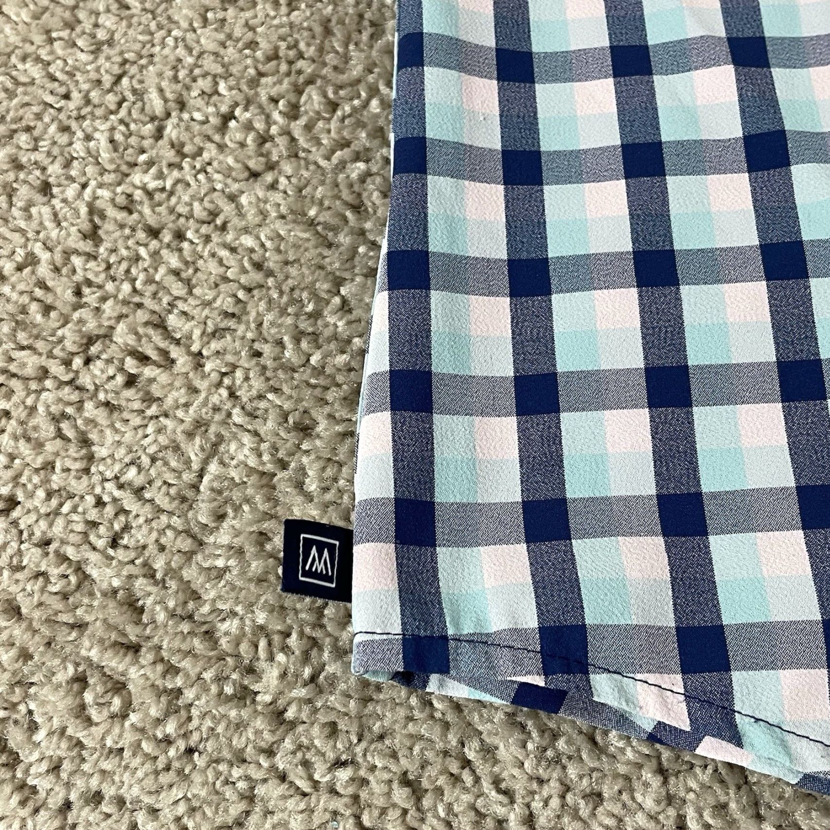 Mizzen+Main Mizzen+Main Shirt Mens Medium Colorful Plaid Multicolor Button-Up Long Sleeve Stretch Regular Classic Leeward Collection F135 Size US M / EU 48-50 / 2 - 4 Thumbnail