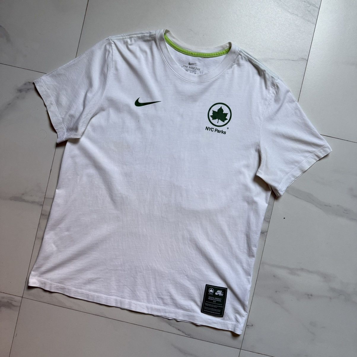 Nike Nike x NYC Parks White T-Shirt Size US XL / EU 56 / 4 - 4 Thumbnail