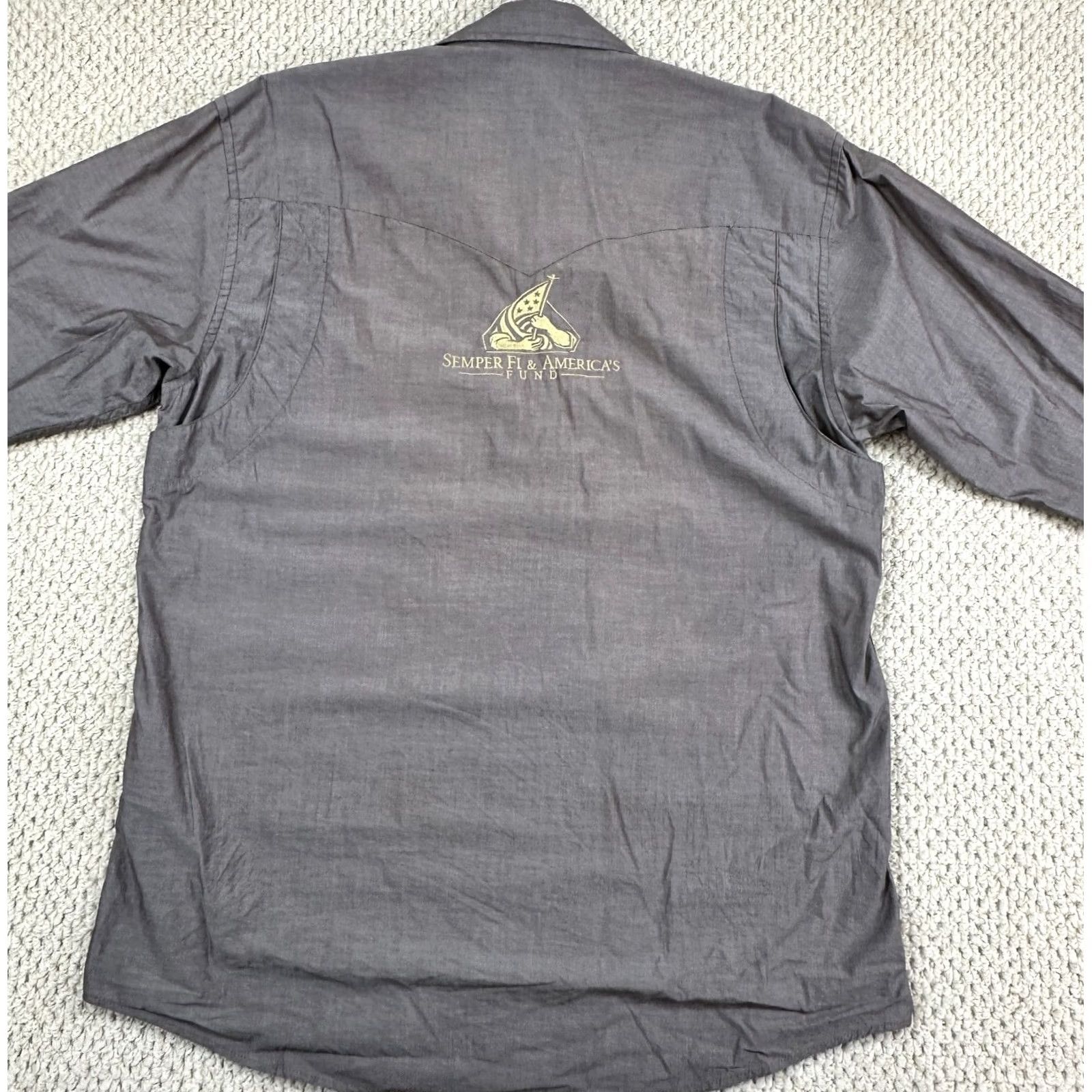 Logo 7 Schaefer Outfitter Shirt Mens XL Brown Long Sleeve Western Embroidered Logo Button-Up Casual Workwear Size US XL / EU 56 / 4 - 2 Thumbnail