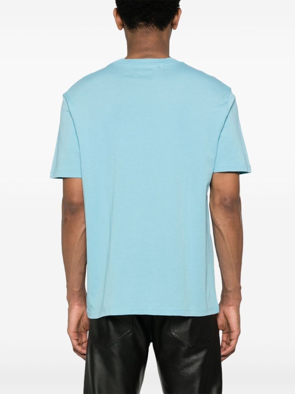 Amiri oc11z0225 Dragon Logo Sleeve T-Shirt in Light Blue Size US M / EU 48-50 / 2 - 4 Thumbnail