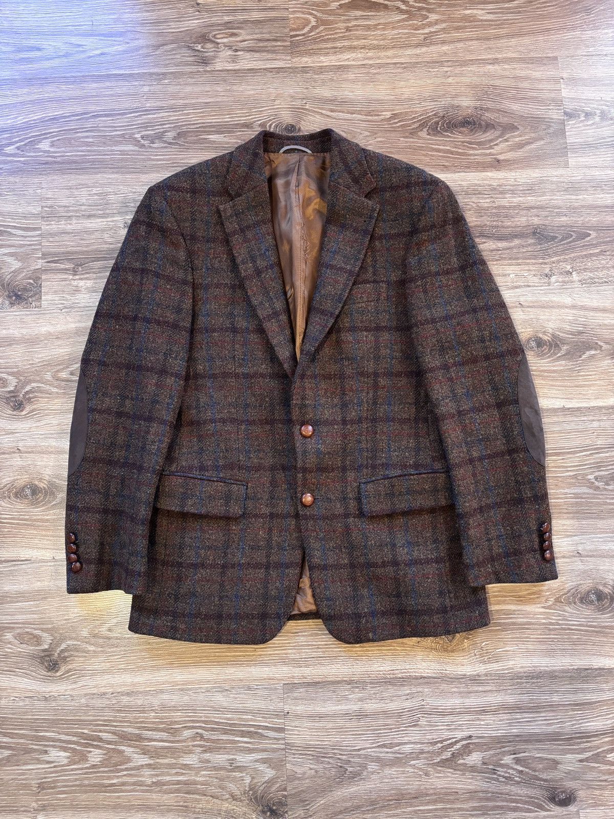 大きめサイズ]BARUTTI Harris Tweed テーラードジャケット