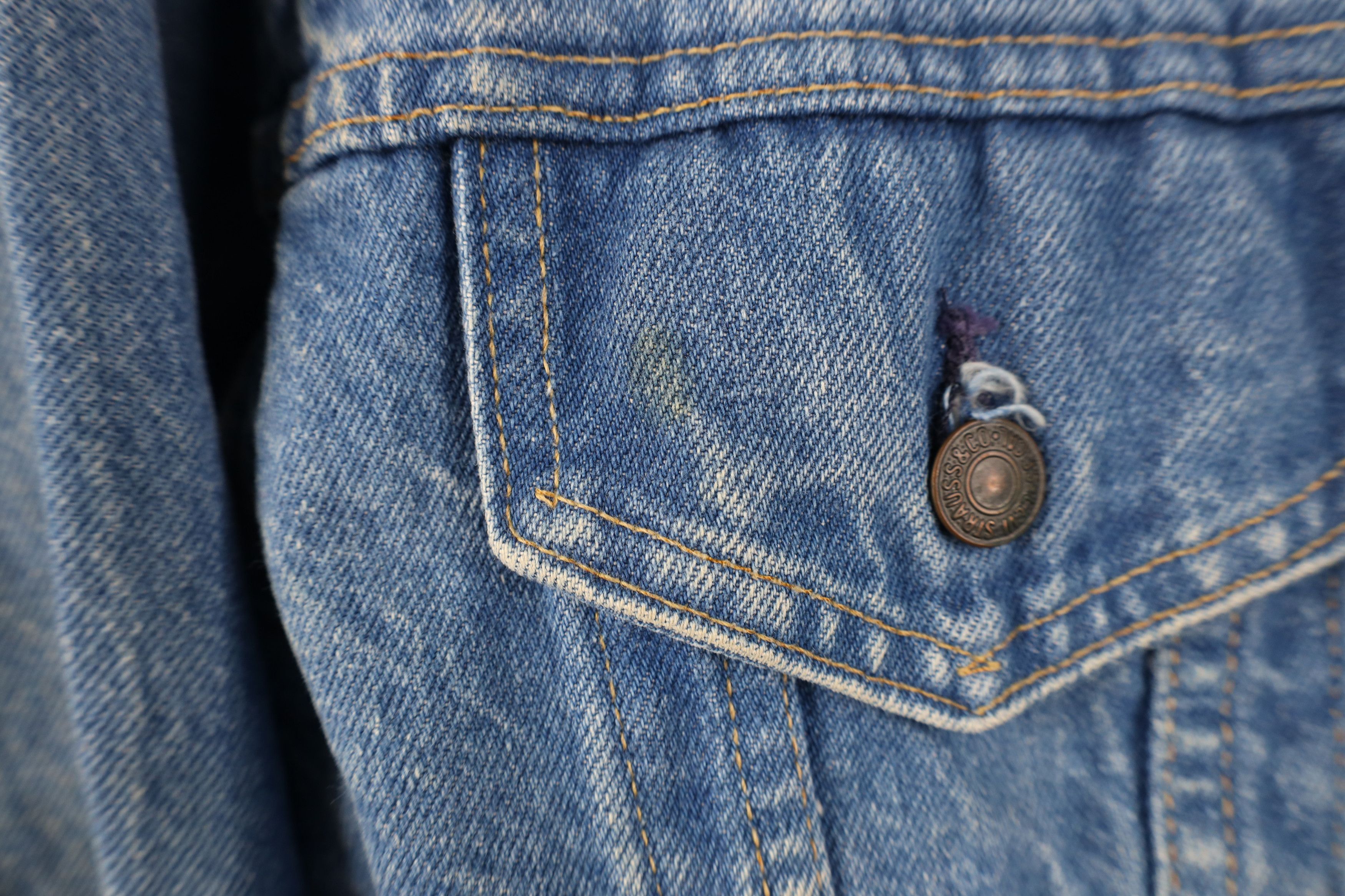 Levi's Vintage 80s Levis 70506 0216 Denim Trucker Jacket USA Size US S / EU 44-46 / 1 - 6 Thumbnail