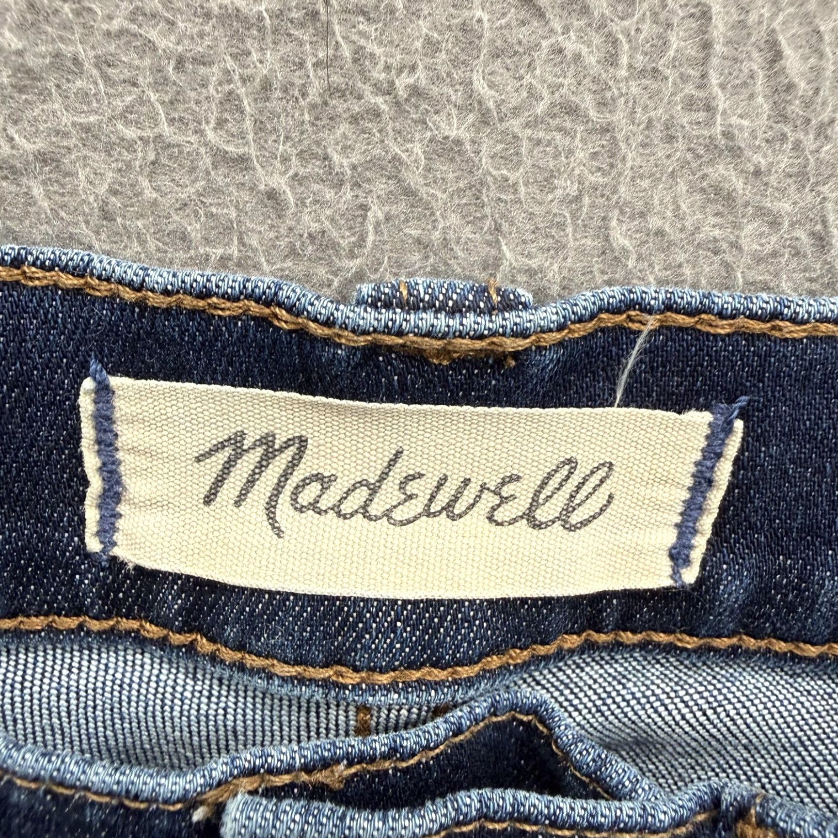 Madewell Madewell Jeans Womens 28 Blue 8" Skinny Mid Rise Stretch Denim Medium Wash Jeans Slim Fit Pockets Zip Size 28" / US 6 / IT 42 - 3 Thumbnail