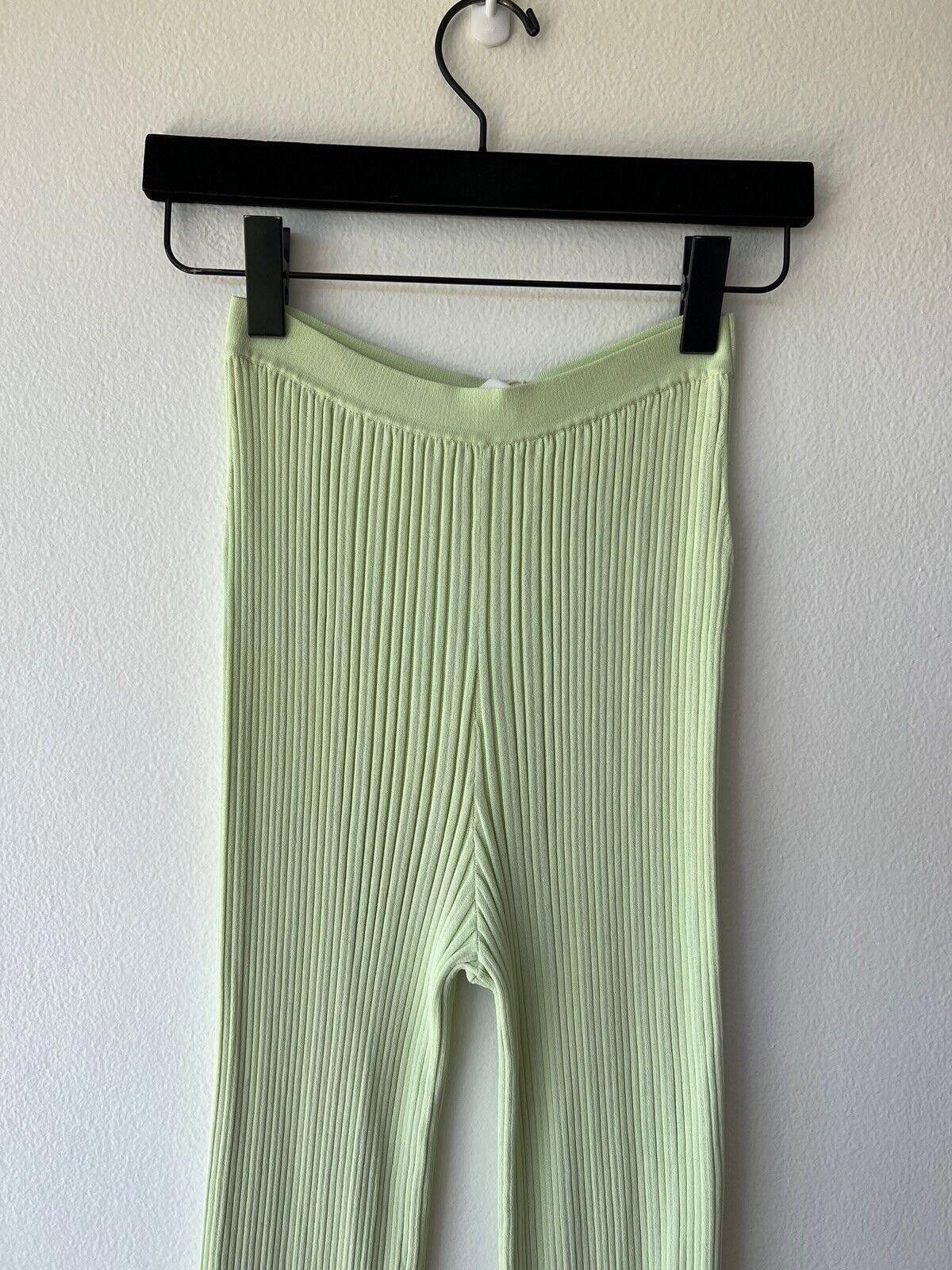 Dion Lee New dion lee float rib pant knit knitted rib small s 8 green Size 28" / US 6 / IT 42 - 4 Thumbnail
