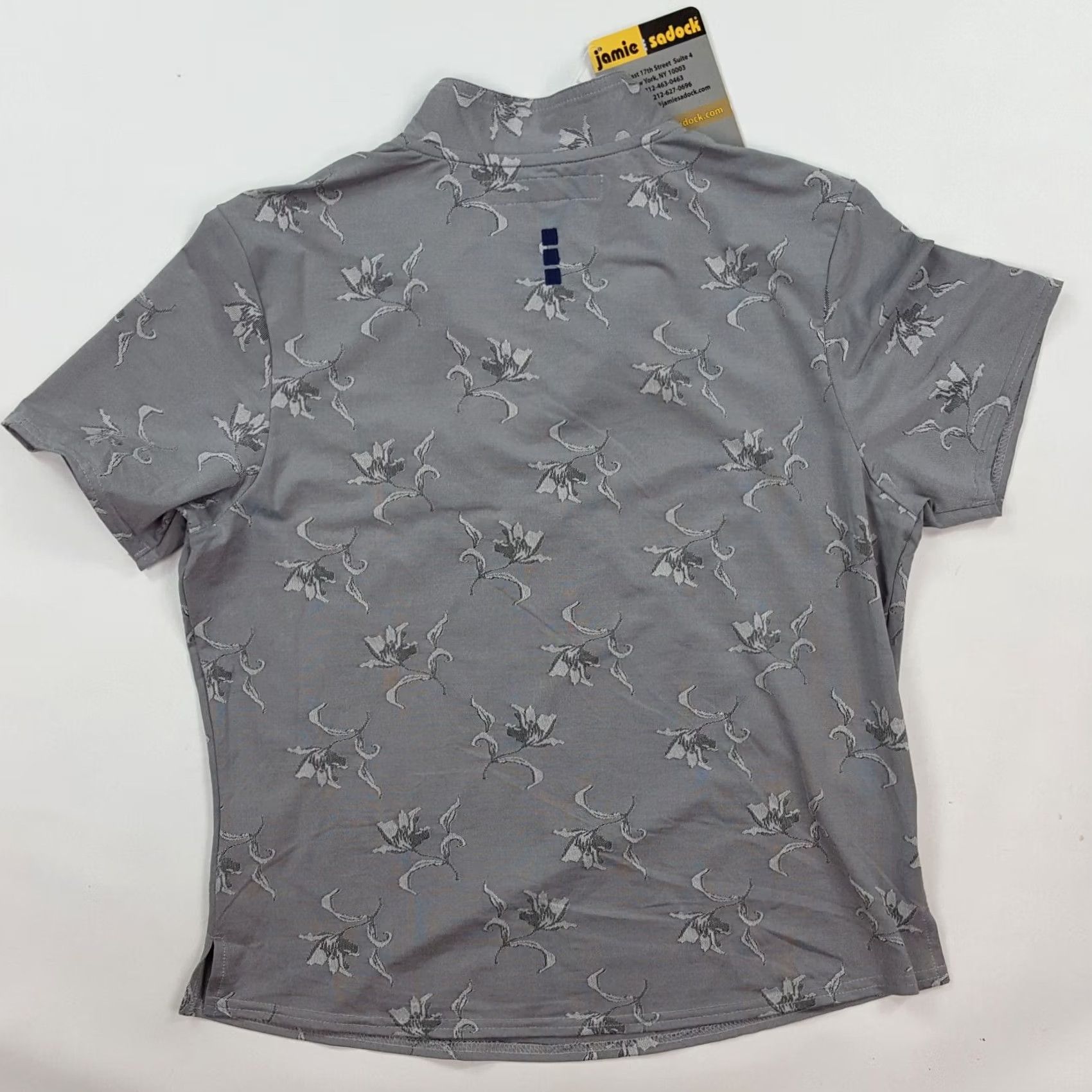Vintage VINTAGE Jamie Sadock Gray Flower Kimono Style Top Shirt M Womens Collared Retro T Shirt Short Sleeve Size M / US 6-8 / IT 42-44 - 4 Thumbnail