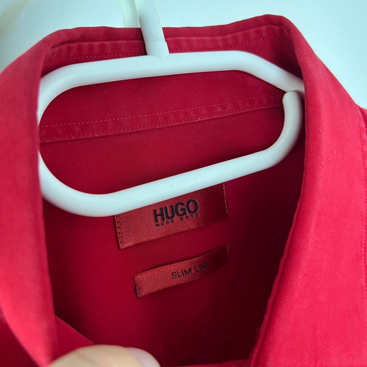 Hugo Boss Red Shirt Hugo Boss Button Up Slim Fit Size US M / EU 48-50 / 2 - 4 Thumbnail
