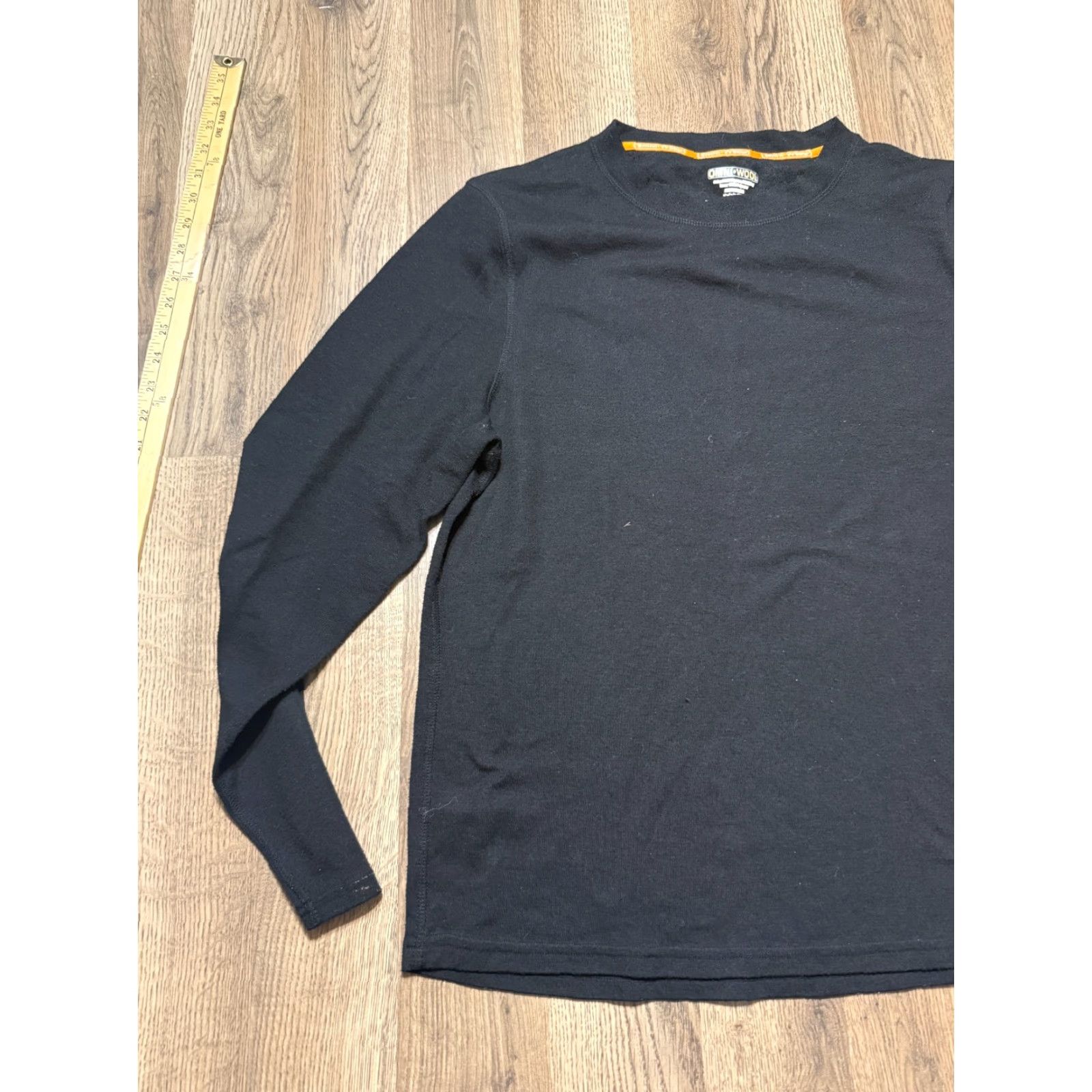 Vintage VINTAGE OMNI Wool Shirt Womens XL Black Crewneck Long Sleeve Shirt Size XL / US 12-14 / IT 48-50 - 3 Thumbnail