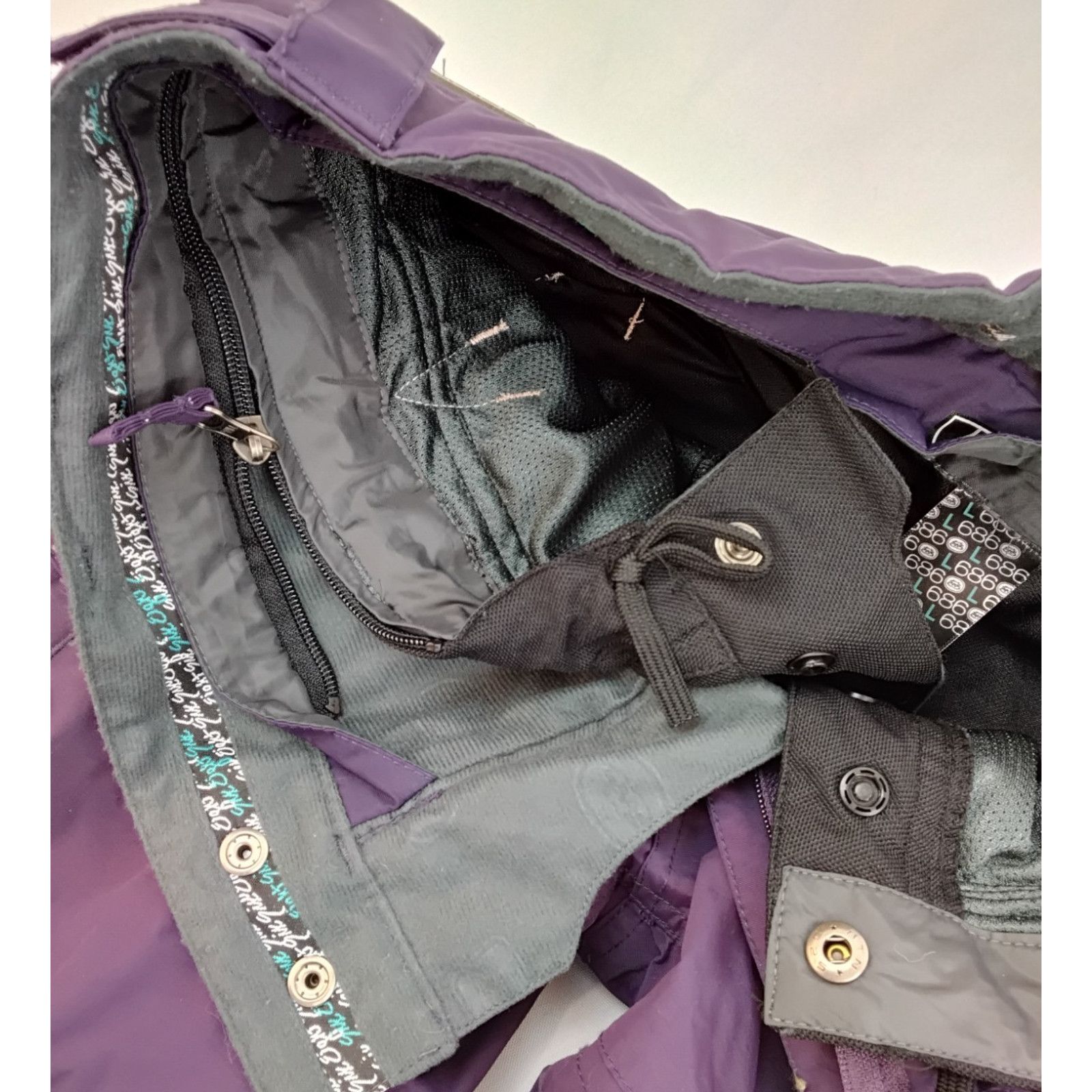 686 686 Smarty 3-in-1 Ski/Snowboard Pants Women's L Purple Liner Size 34" / US 12 / IT 48 - 10 Thumbnail