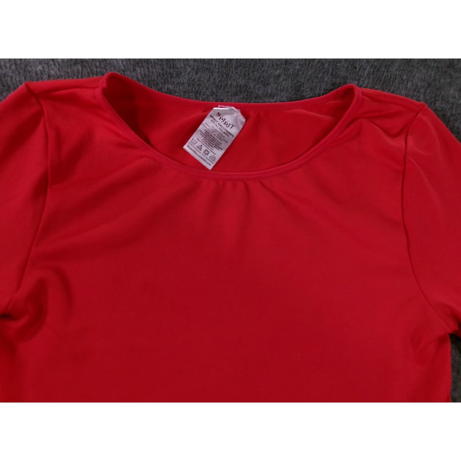 ESPIRIT SPIRIT Long Sleeve Bodysuit Women Large Red Stretch Basic Thong Neckline Regular Fit Size L / US 10 / IT 46 - 2 Thumbnail