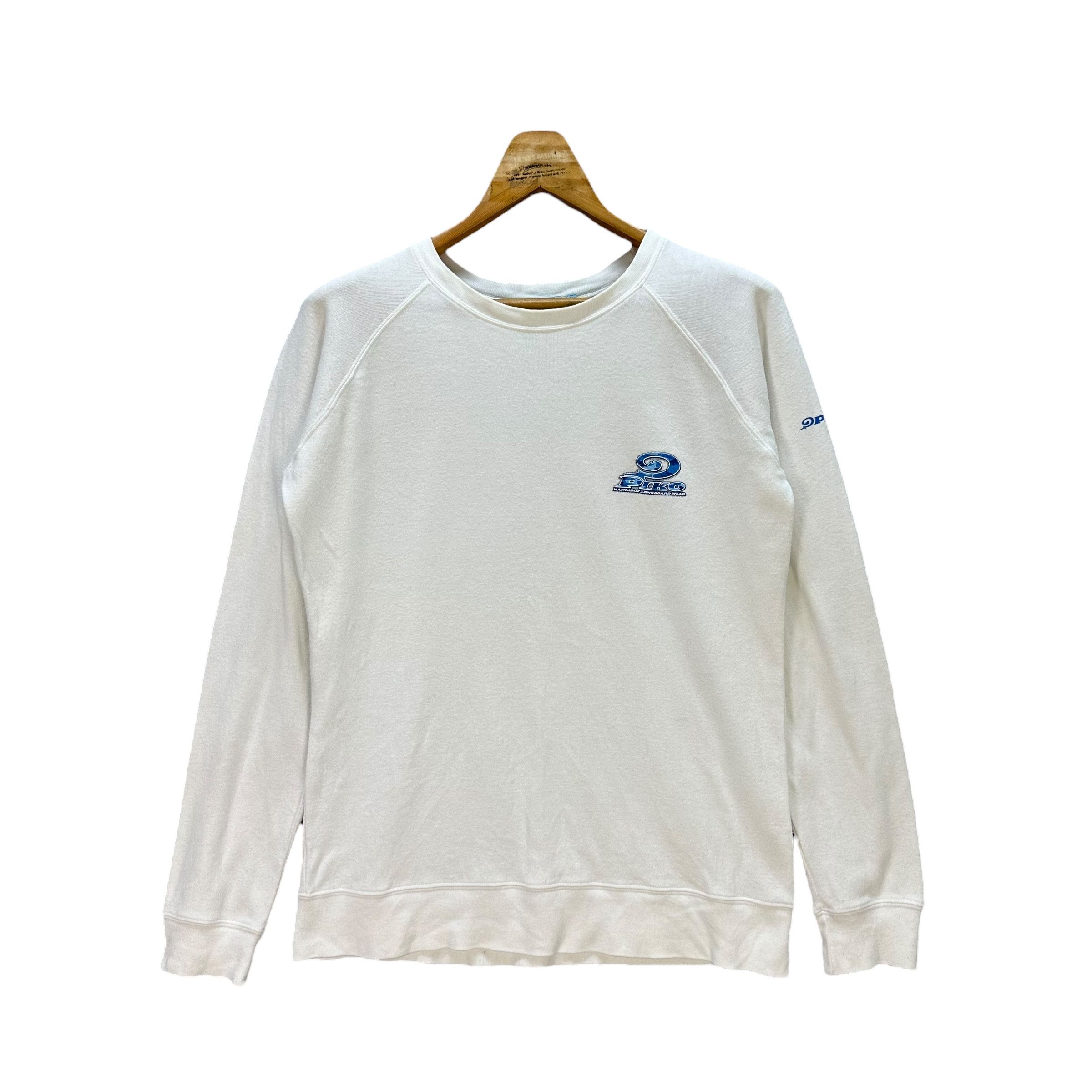 Vintage PIKO Hawaiian Longboard Wear Big Logo Sweatshirts #9143-62 Size US L / EU 52-54 / 3 - 3 Thumbnail