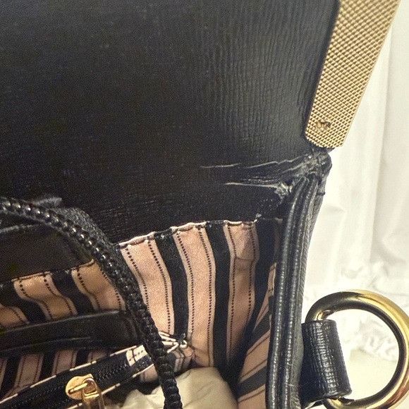 Other MK Dupe Black Croc Embossed Bag with Gold Accents Size ONE SIZE - 14 Thumbnail