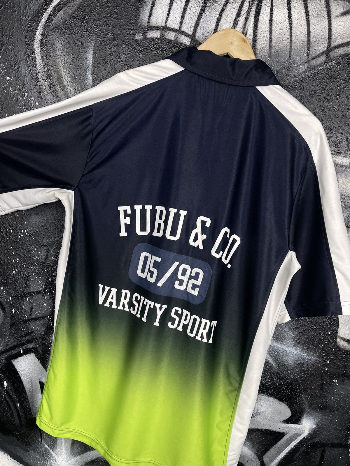 Fubu × Vintage Y2K Fubu Varsity Sport Crazy Shirt Men’s Size S Size US S / EU 44-46 / 1 - 7 Thumbnail
