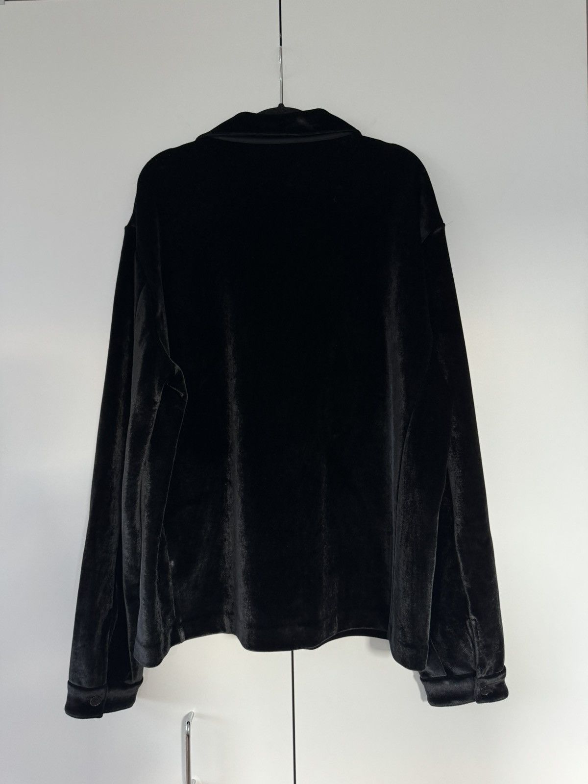 Jil Sander Buttoned Viscose and Wool-Blend Velvet Overshirt 54 Size US XXL / EU 58 / 5 - 6 Thumbnail