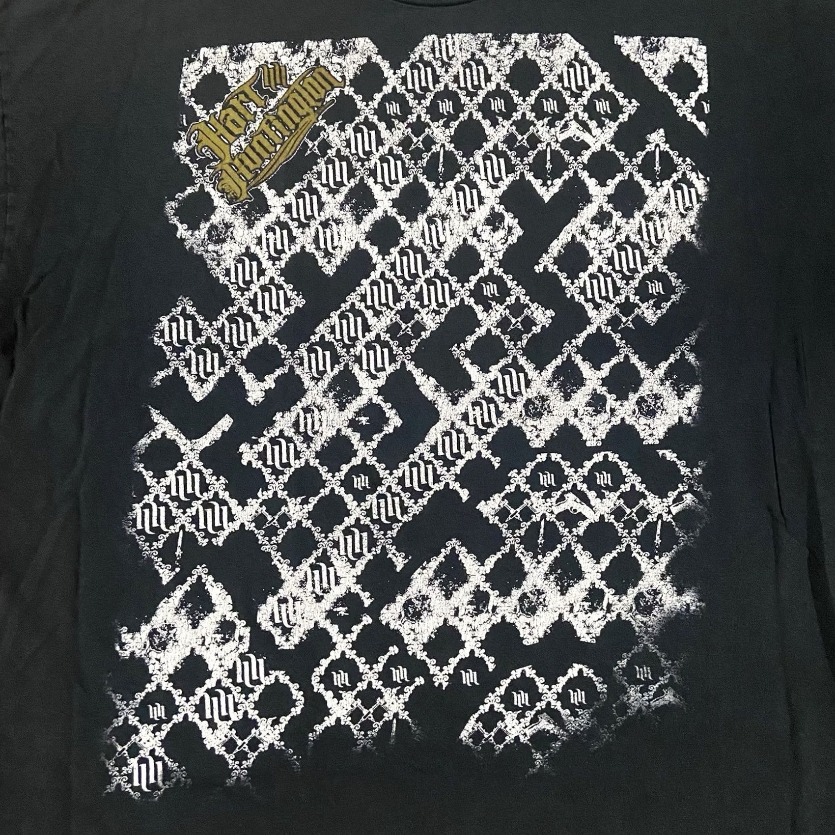 Vintage Hart and Huntington T-Shirt Men's 2XL Black Short Sleeve Round Neck Cotton Logo Grunge All Seasons 2XL Mens Size US XXL / EU 58 / 5 - 4 Thumbnail