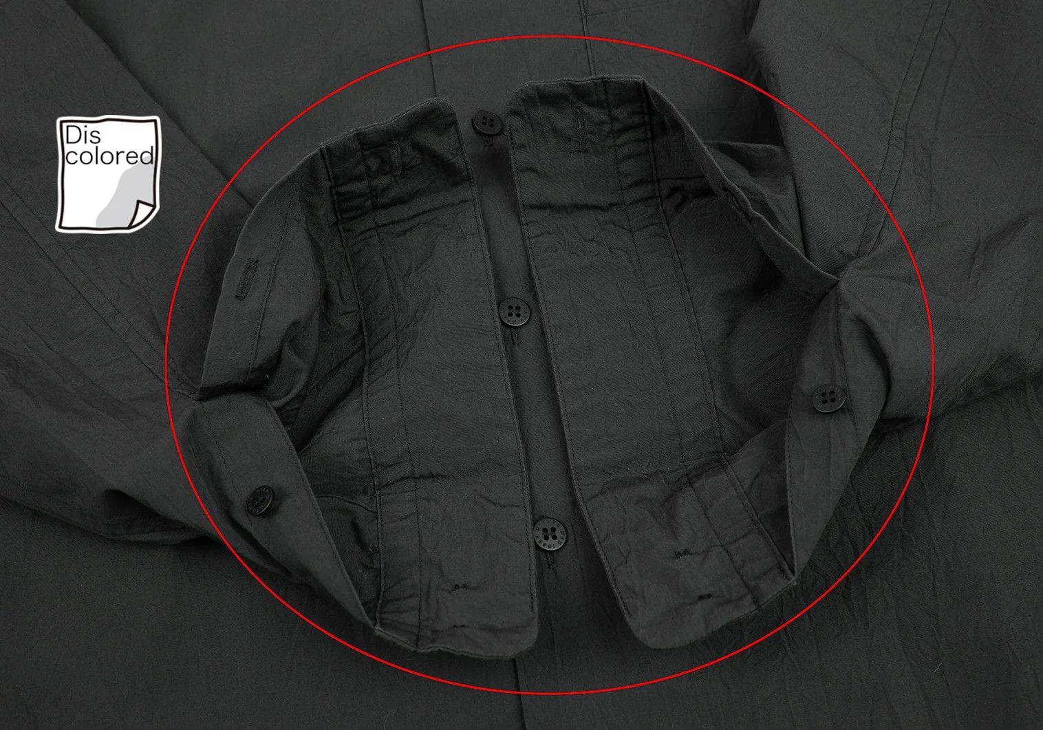 Issey Miyake Poly Cotton Wrinkle-Processed Shirt in Charcoal Size US S / EU 44-46 / 1 - 9 Thumbnail