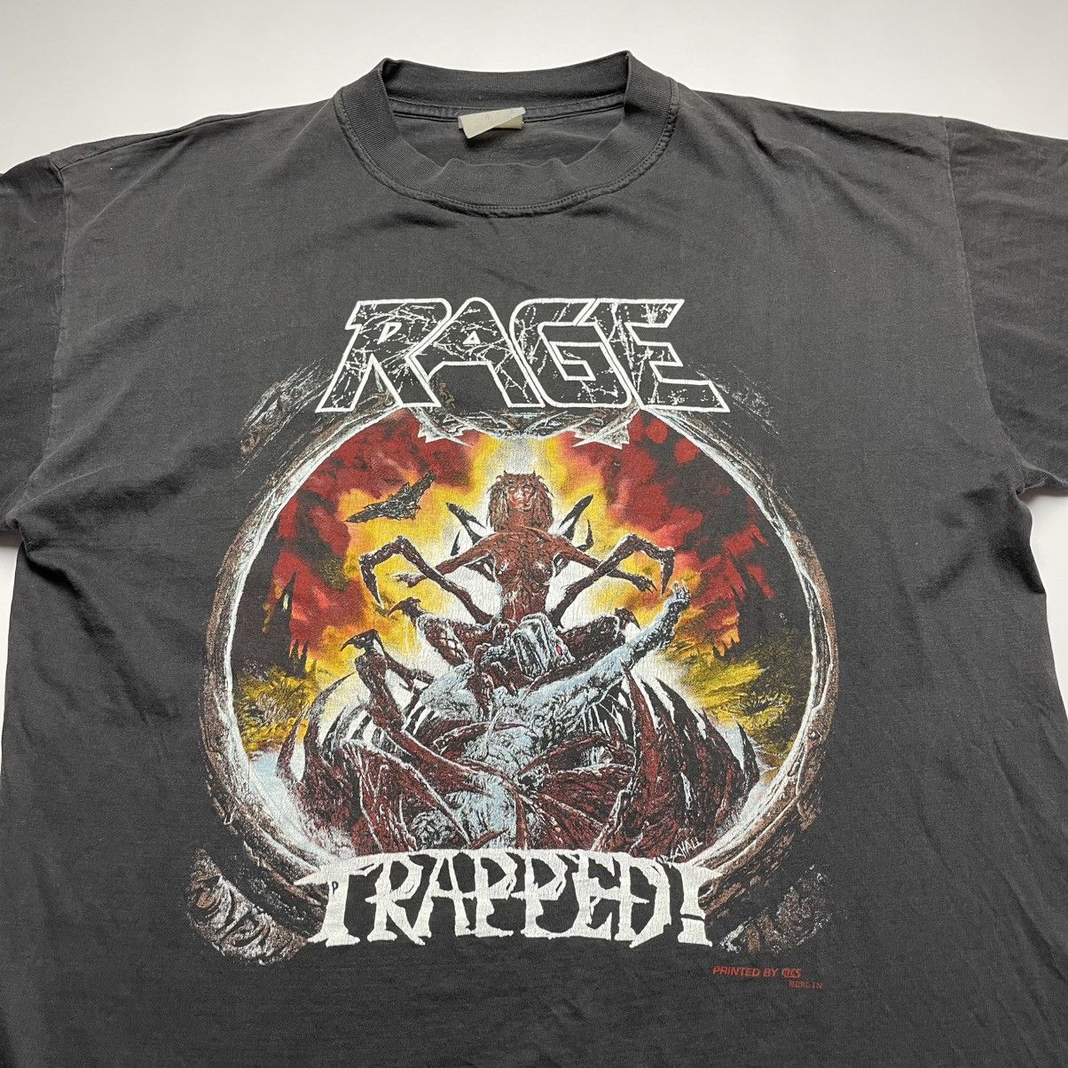 Band Tees × Metallica × Vintage Rage Trapped Europe Japan Tour 1992 T-Shirt Size US L / EU 52-54 / 3 - 5 Thumbnail