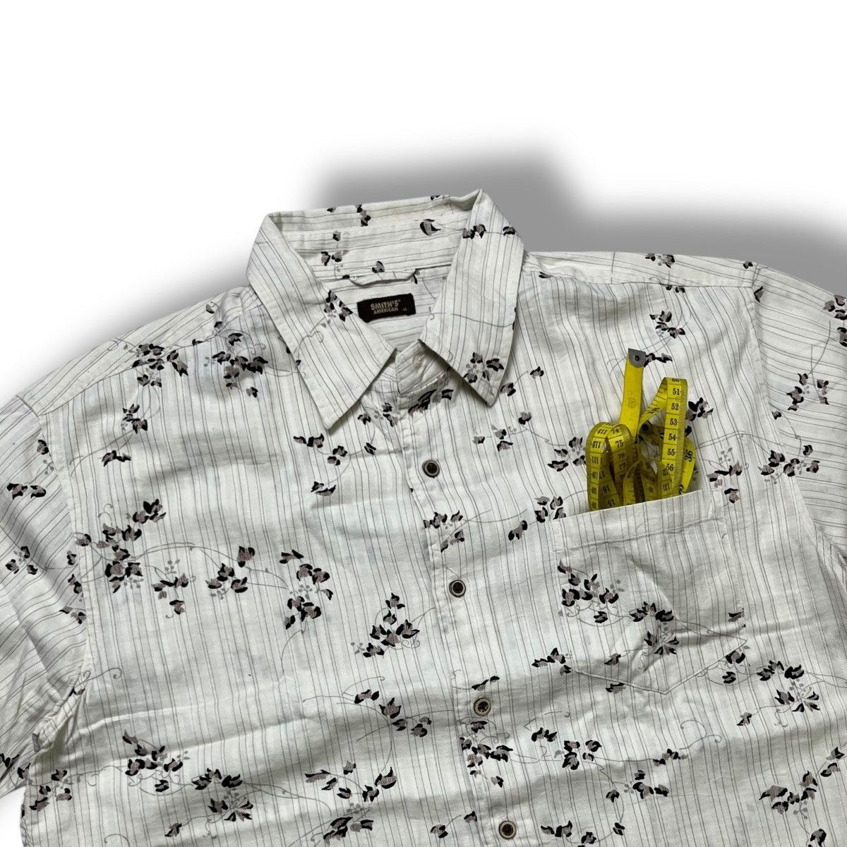 Vintage Smith americana flower textured button ups shirt Size US L / EU 52-54 / 3 - 3 Thumbnail