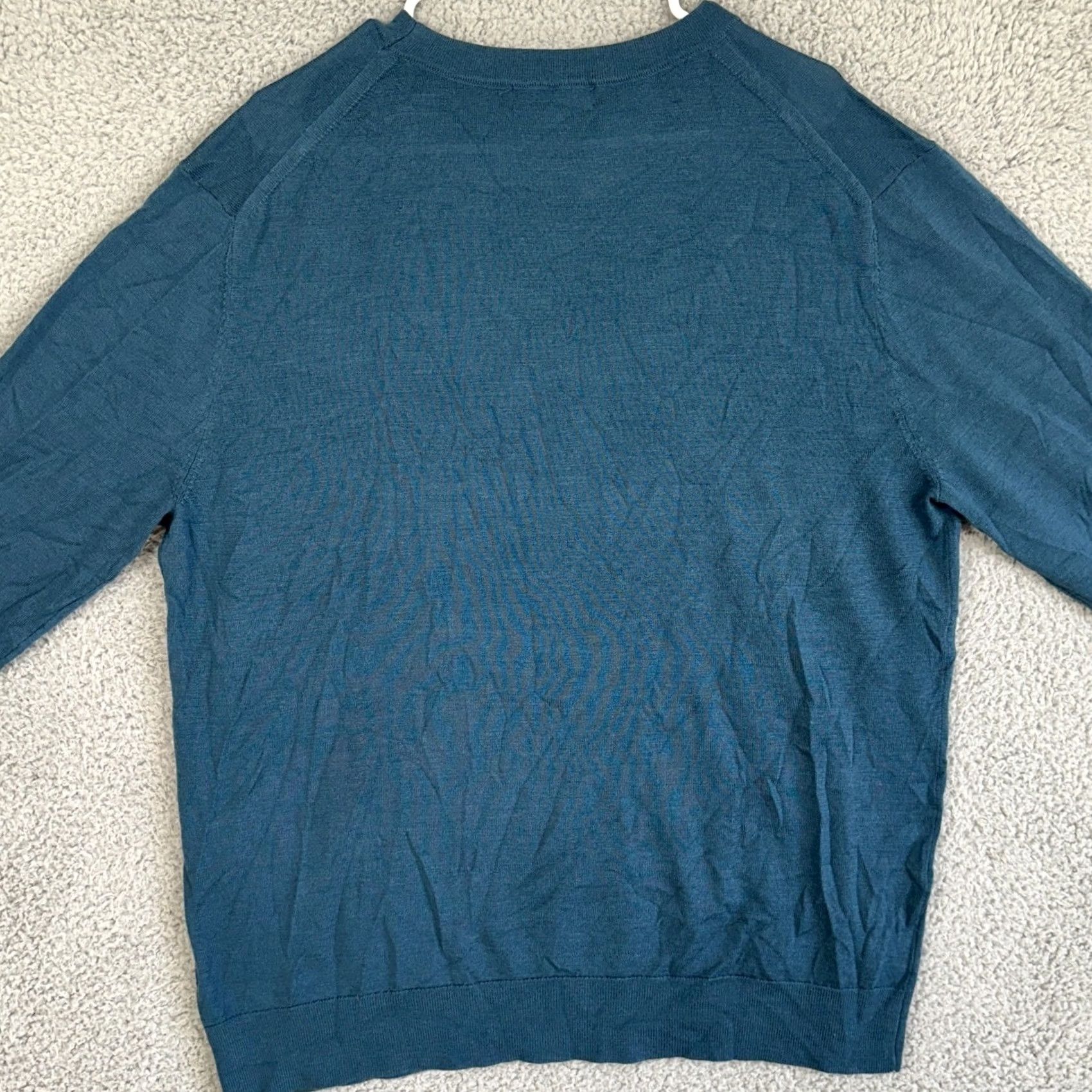 Banana Republic VINTAGE? No. Banana Republic Merino Wool Sweater Crew Neck Mens XL Blue Lightweight Pullover Size US XL / EU 56 / 4 - 3 Thumbnail