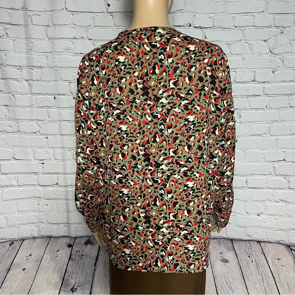 Other Vintage Amélie & Amélie V-Neck Long Sleeve Blouse Made In I Size L / US 10 / IT 46 - 4 Thumbnail