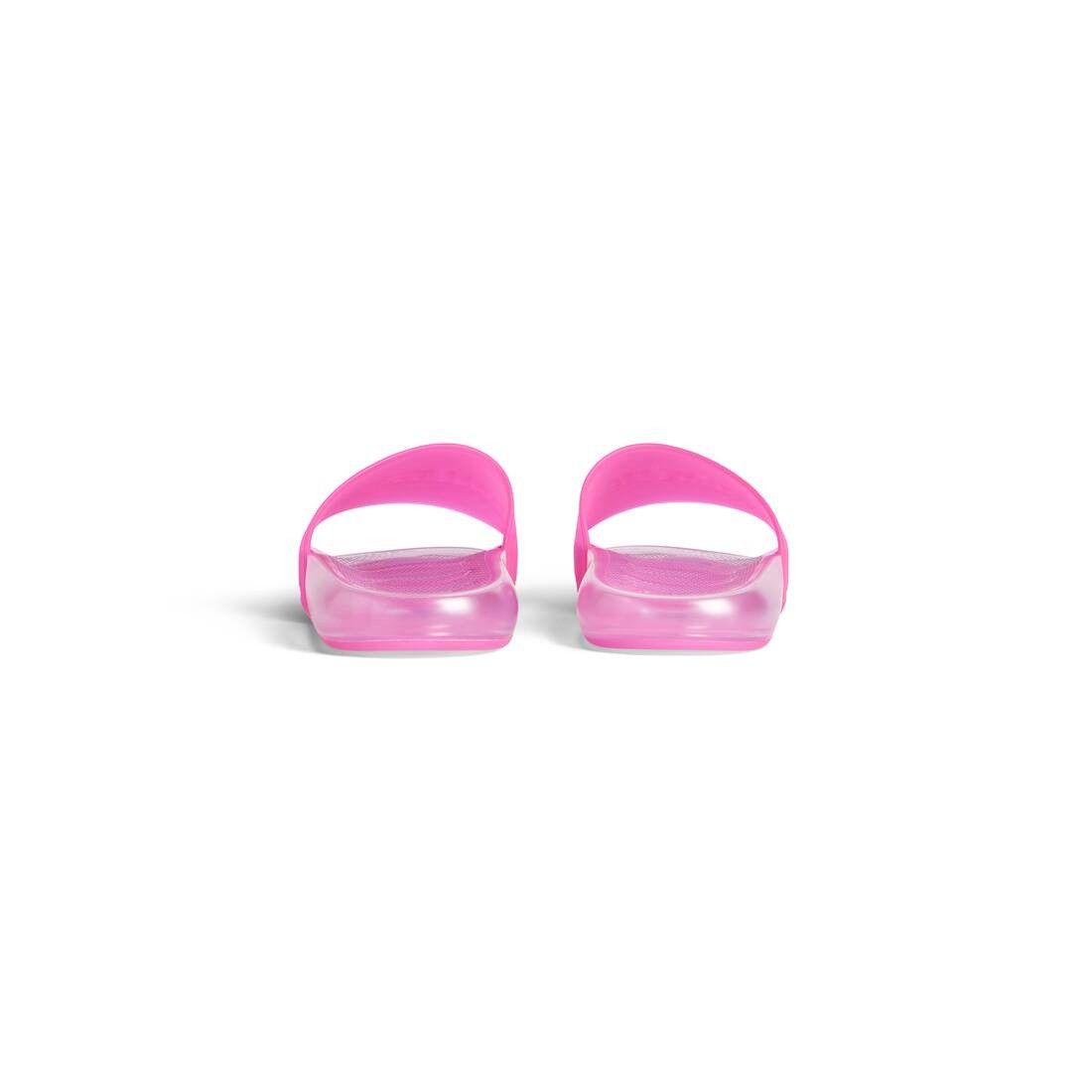 Balenciaga o1w1db10326 Pool Transparent Slide Sandals in Pink Size US 11 / IT 41 - 2 Thumbnail