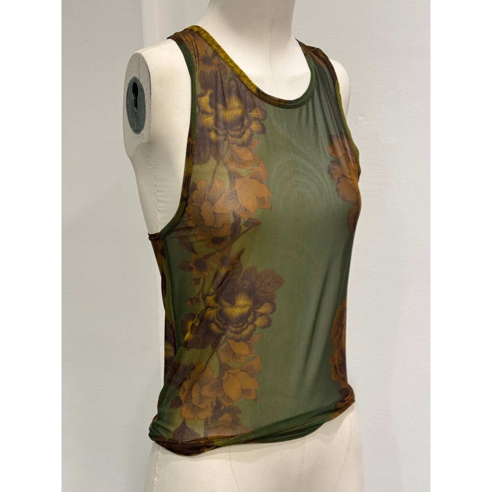 Gucci S/S1999 Gucci by Tom Ford floral sheer mesh tank Size M / US 6-8 / IT 42-44 - 1 Thumbnail