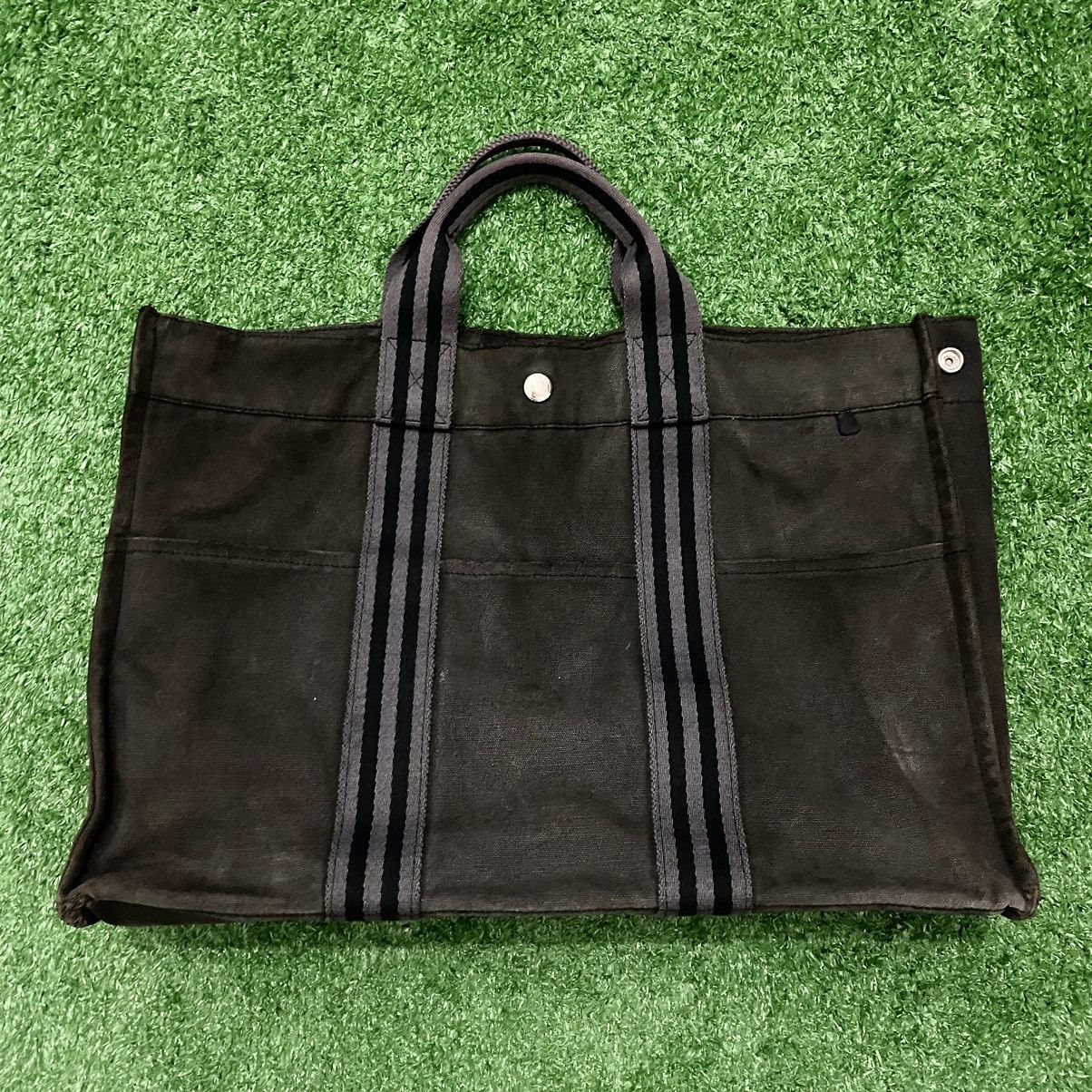 Other HERMES 'Fourre Tour' MM Canvas Tote Bag Black FRANCE Size ONE SIZE - 2 Thumbnail
