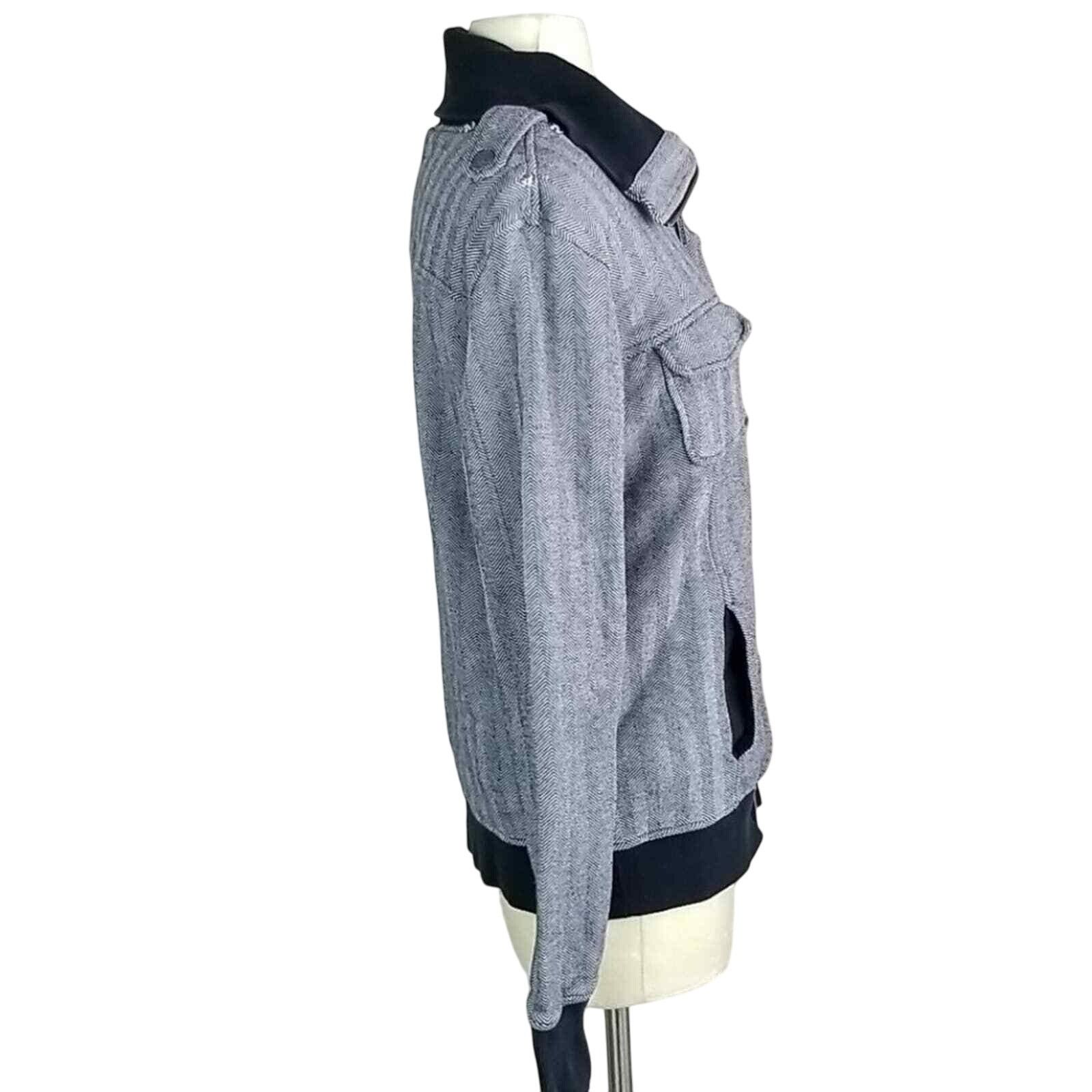 Roxanne Assoulin Roxy Utility Jacket Women L Gray Y2K Full Zip Structured Size L / US 10 / IT 46 - 3 Thumbnail