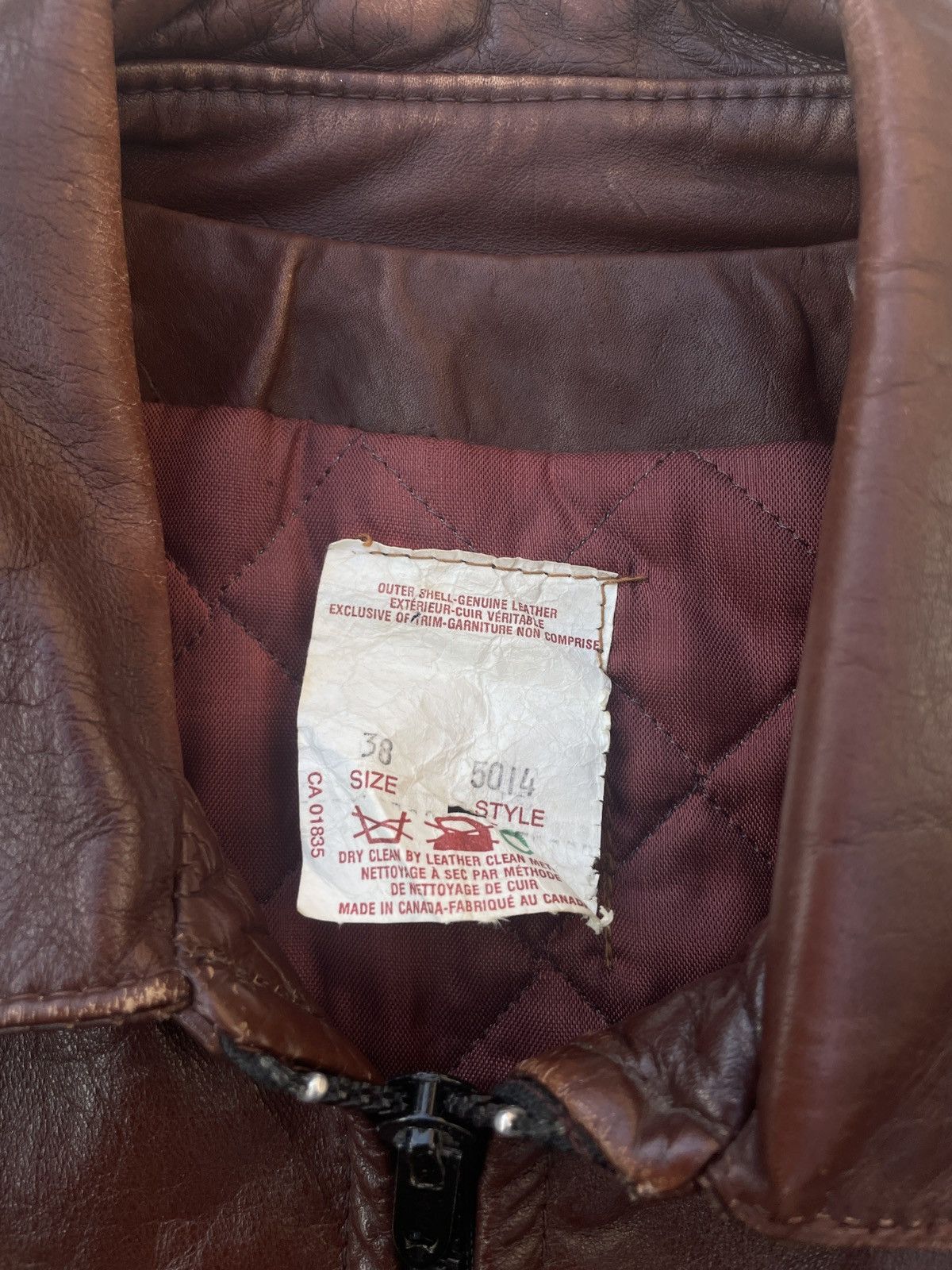 Danier 1970s Vintage Biker Jacket Size US S / EU 44-46 / 1 - 2 Thumbnail