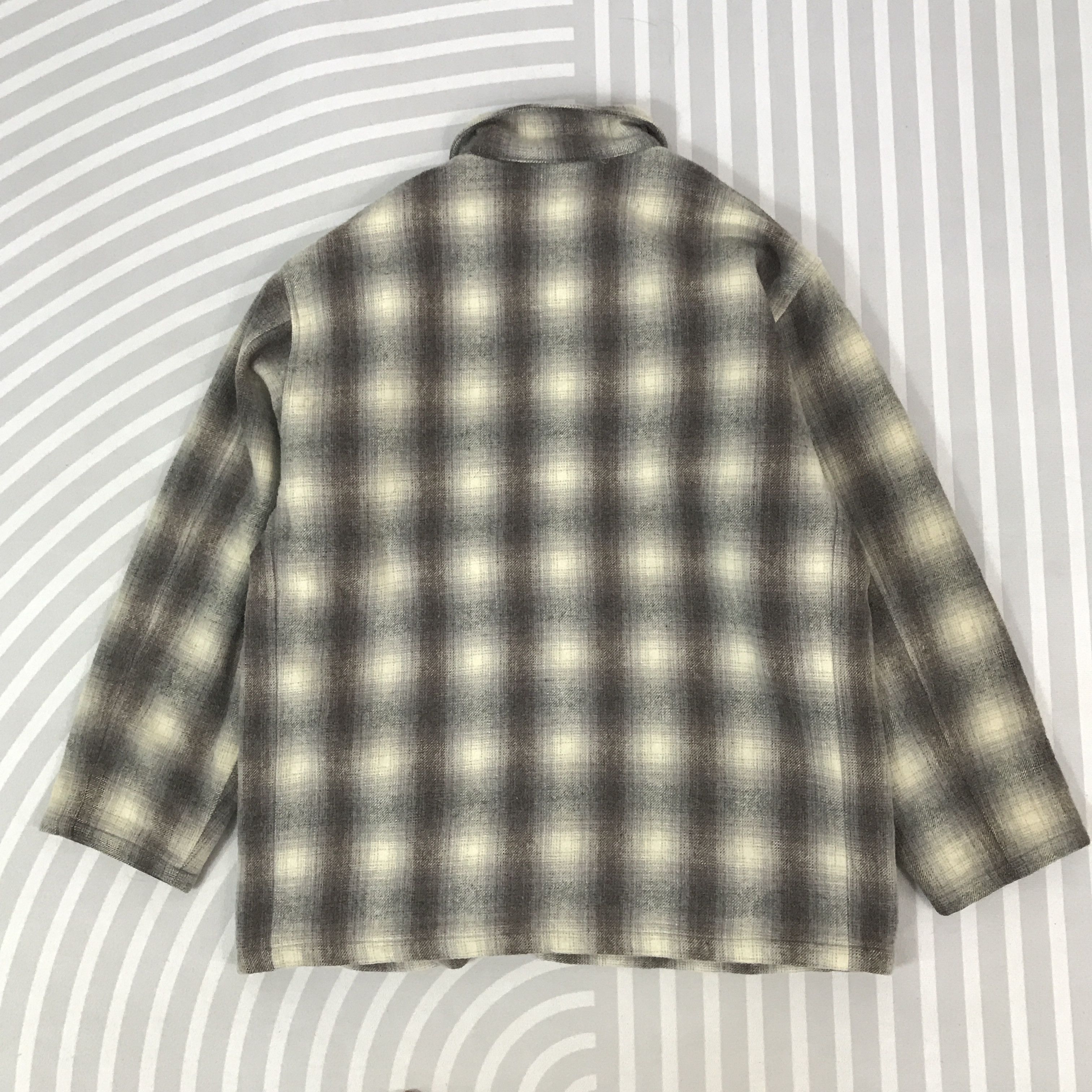 Uniqlo × Vintage Vintage 80s Uniqlo Tartan button Jacket Size US L / EU 52-54 / 3 - 3 Thumbnail