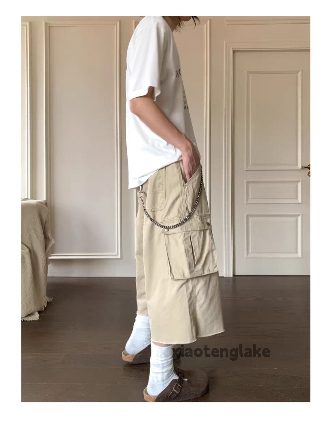Designer Unisex outdoor utility loose baggy hiphop work shorts Size US 33 - 6 Thumbnail