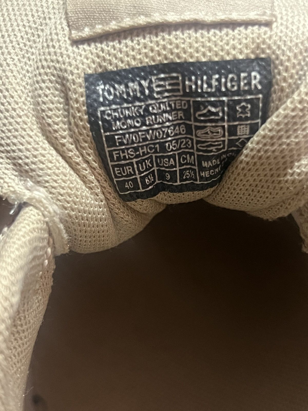 Tommy Hilfiger Affordable Beige Sneakers for Women Size US 9 / IT 39 - 4 Thumbnail