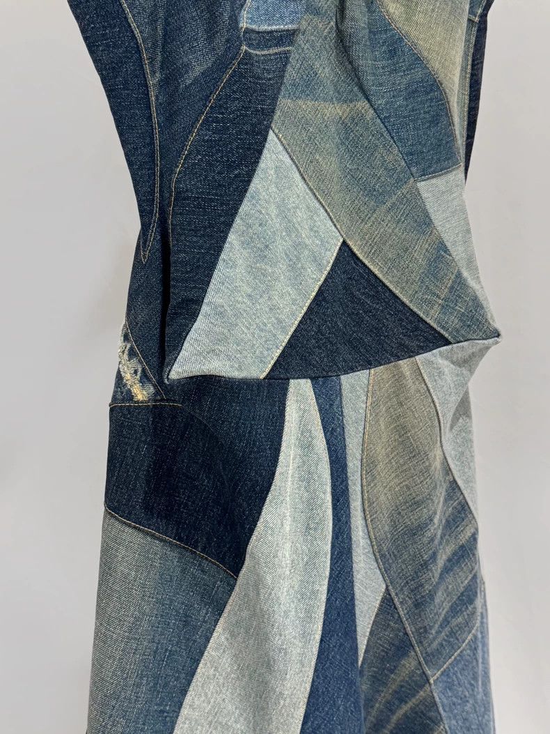 Junya Watanabe Junya watanabe Denim Patchwork Deconstructed Dress Size S / US 4 / IT 40 - 5 Thumbnail