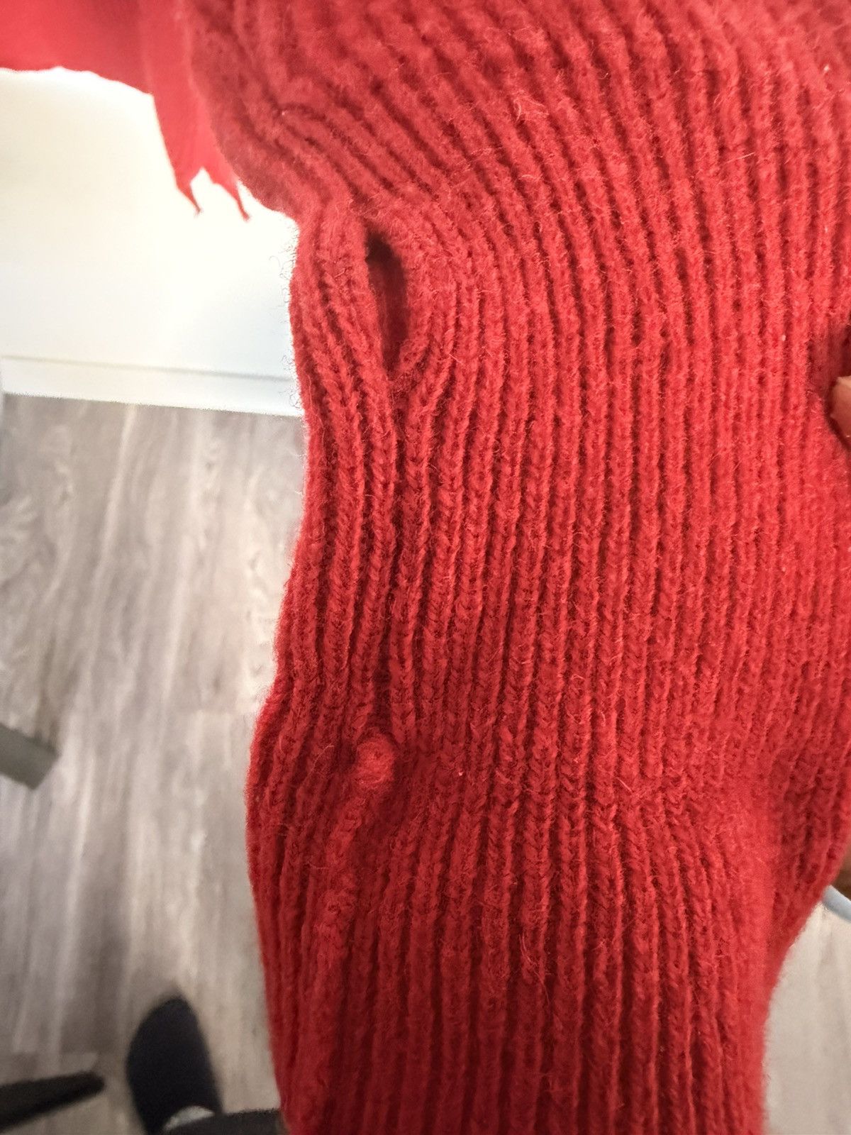 Mackintosh X Slam Jam Red Wool Ribbed Sweater – Size 1XL, Men's — image 5 of 6