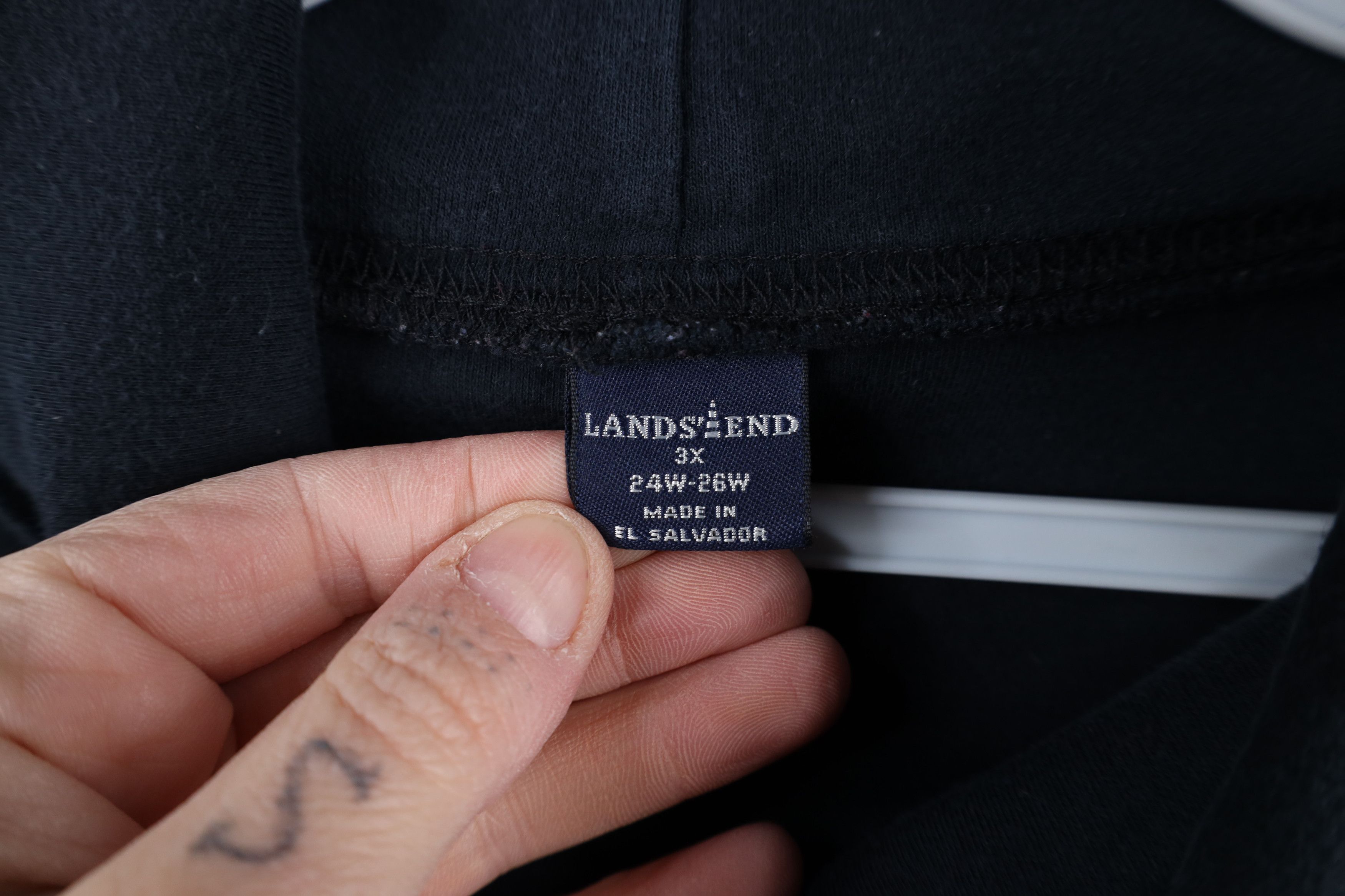 Lands' End × Vintage Vintage 90s Lands End Long Sleeve Turtleneck T-Shirt Black Size 3XL / US 20-22 - 8 Thumbnail