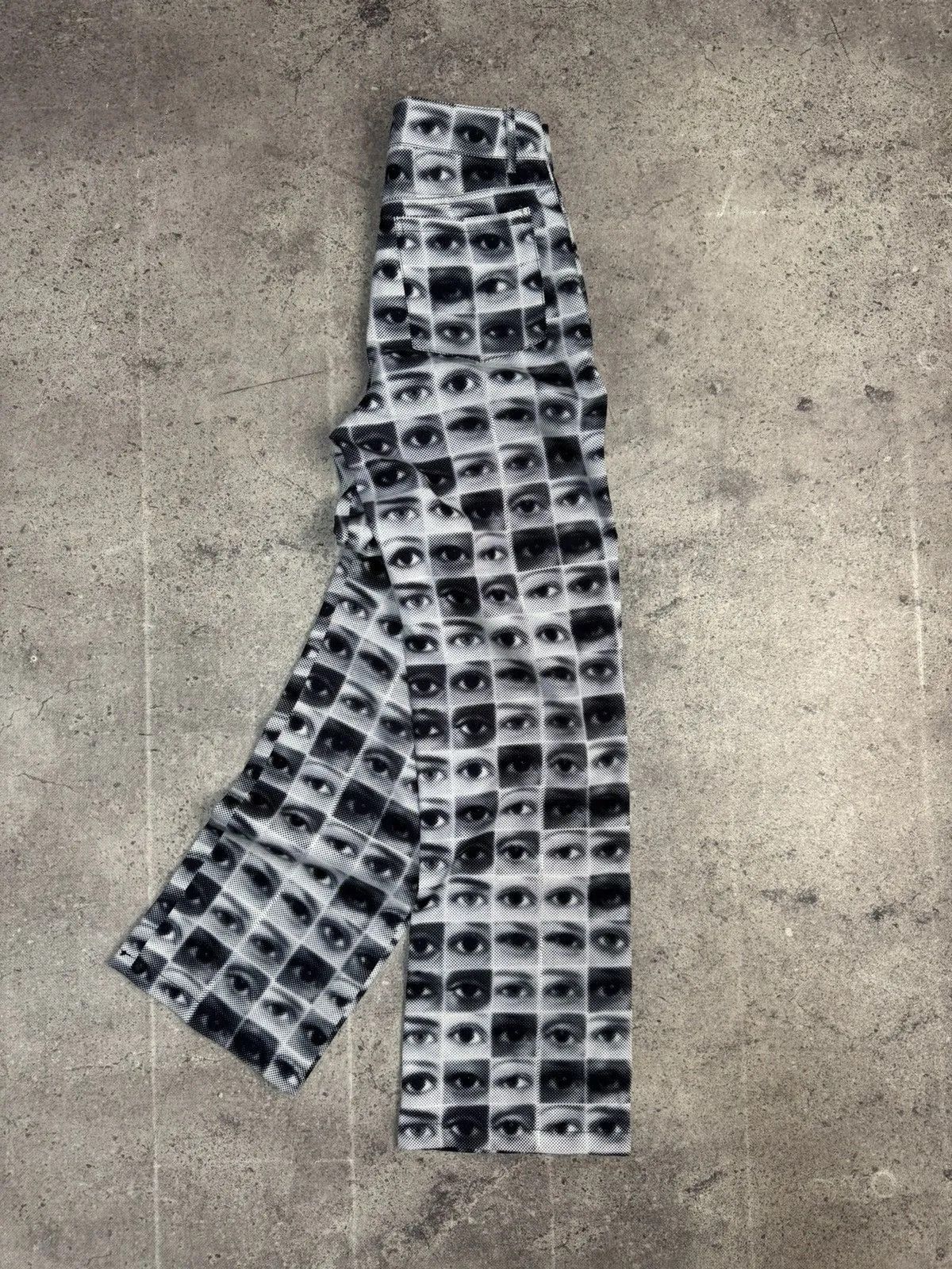 Other VINTAGE REGULAR EYE PRINT JEANS PANTS JPG STYLE PAUL GAUTIER Size US 29 - 6 Thumbnail