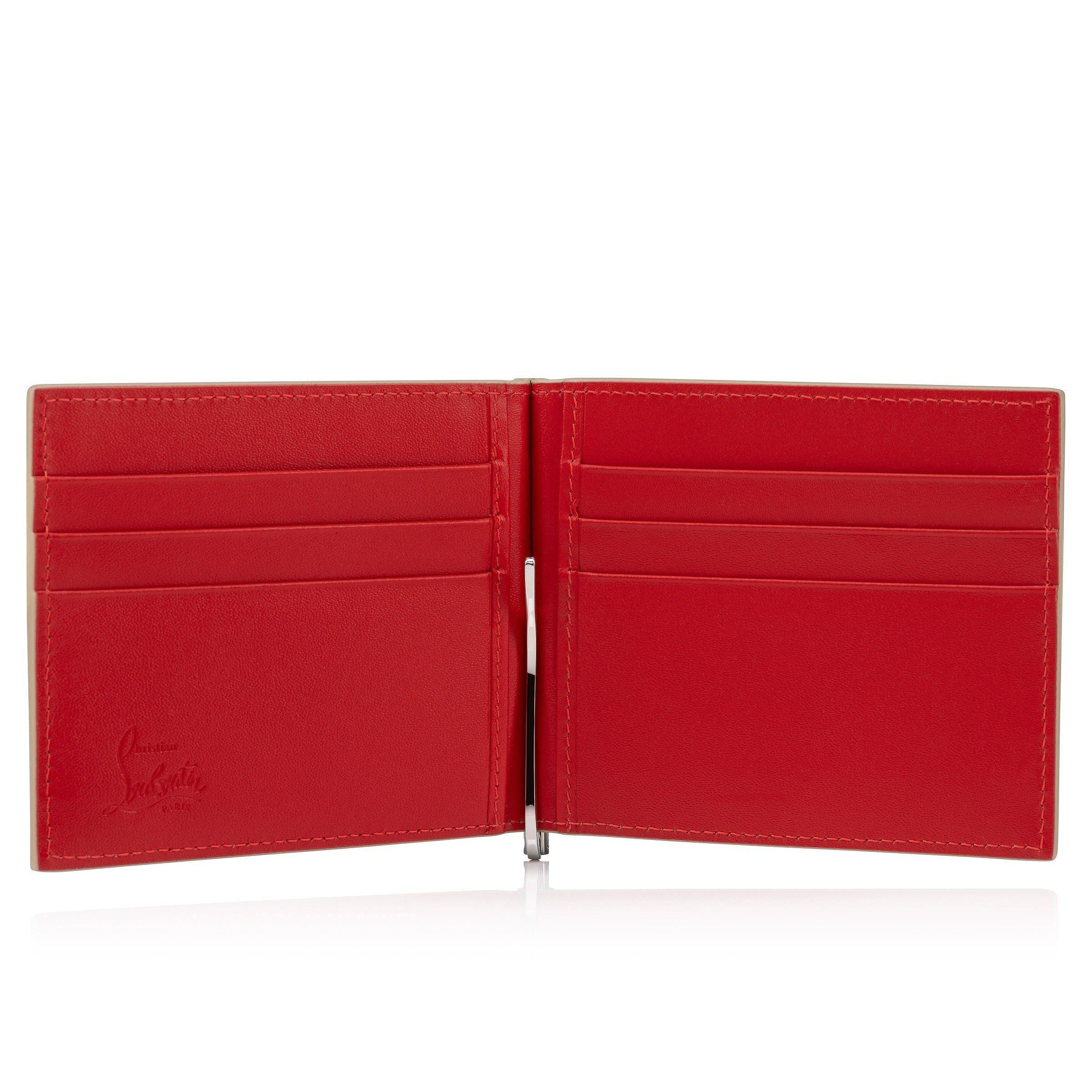 Christian Louboutin oc11z0126 Size: OS/Groovy Money Clip Wallet in Beige Size ONE SIZE - 4 Thumbnail