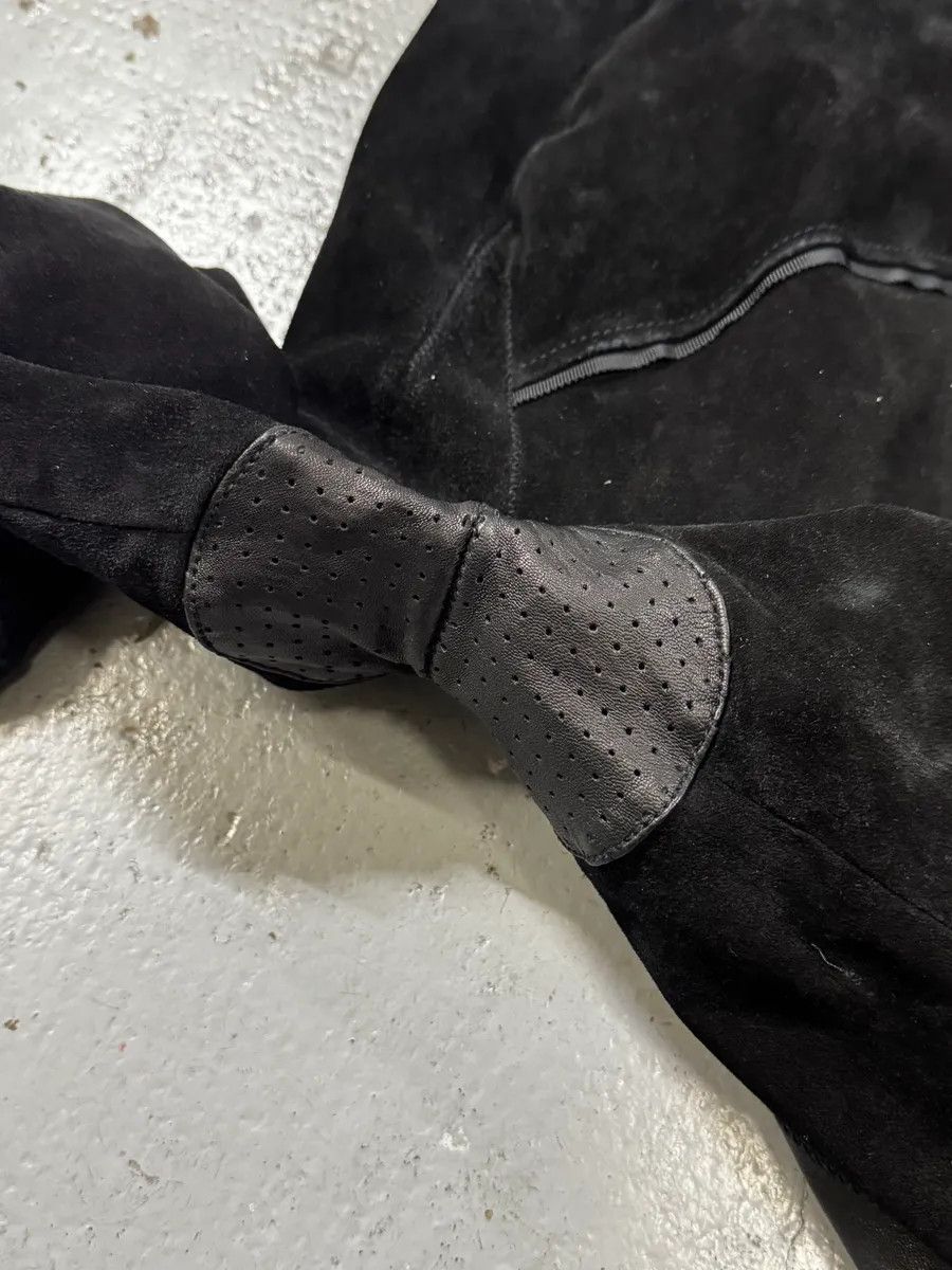 Yves Saint Laurent AW2004 Yves Saint Laurent Black Suede Leather Jacket by Stefano Pilati Size US L / EU 52-54 / 3 - 11 Thumbnail