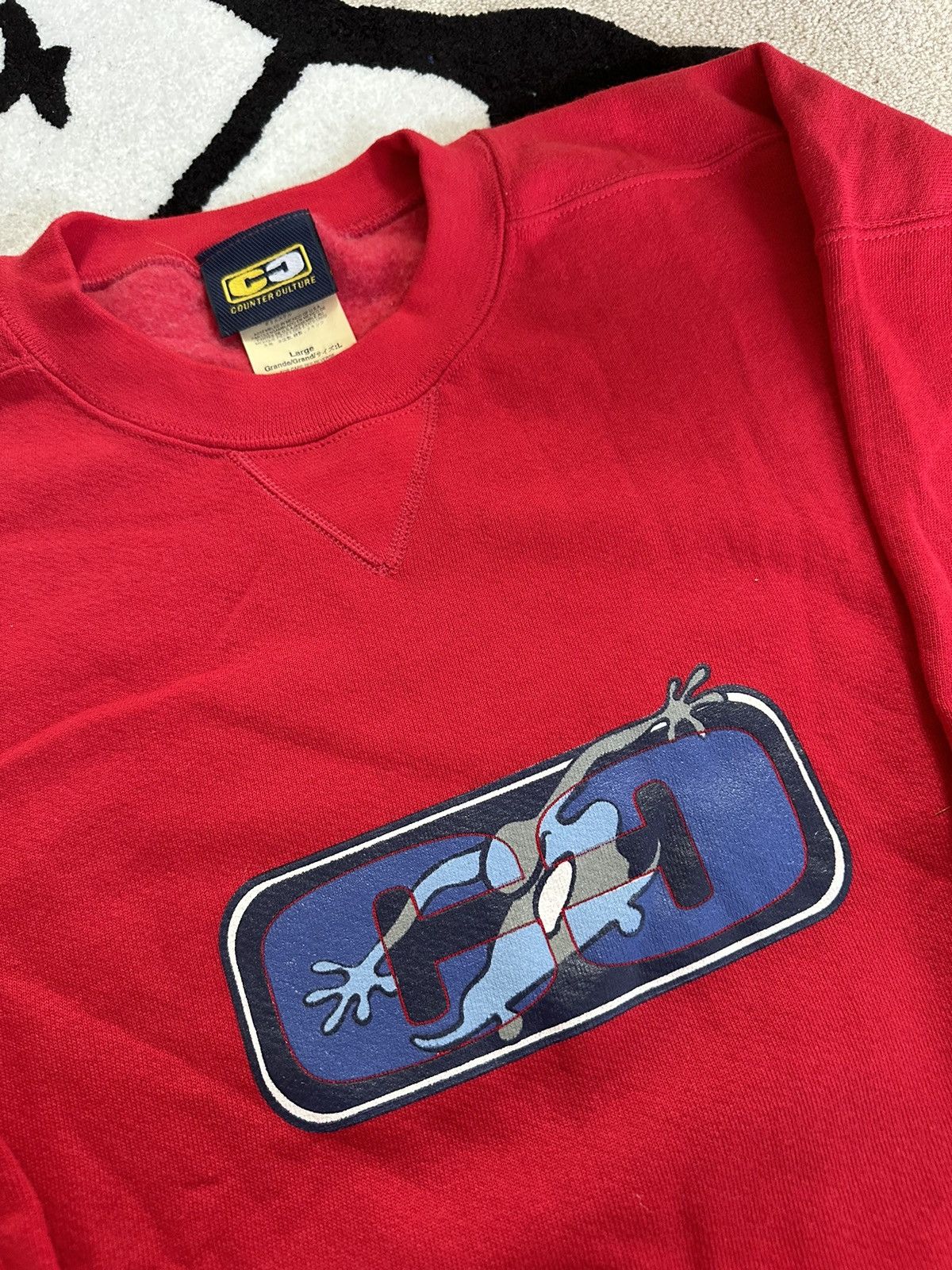 Japanese Brand × Vintage Vintage 90's Y2K Counter Culture Crewneck USA Grunge Skate Size US L / EU 52-54 / 3 - 3 Thumbnail
