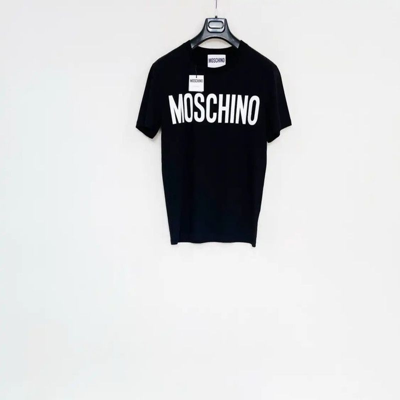 Moschino Moschino Black Cotton Short Sleeve T-Shirt 0089 Size US M / EU 48-50 / 2 - 1 Thumbnail